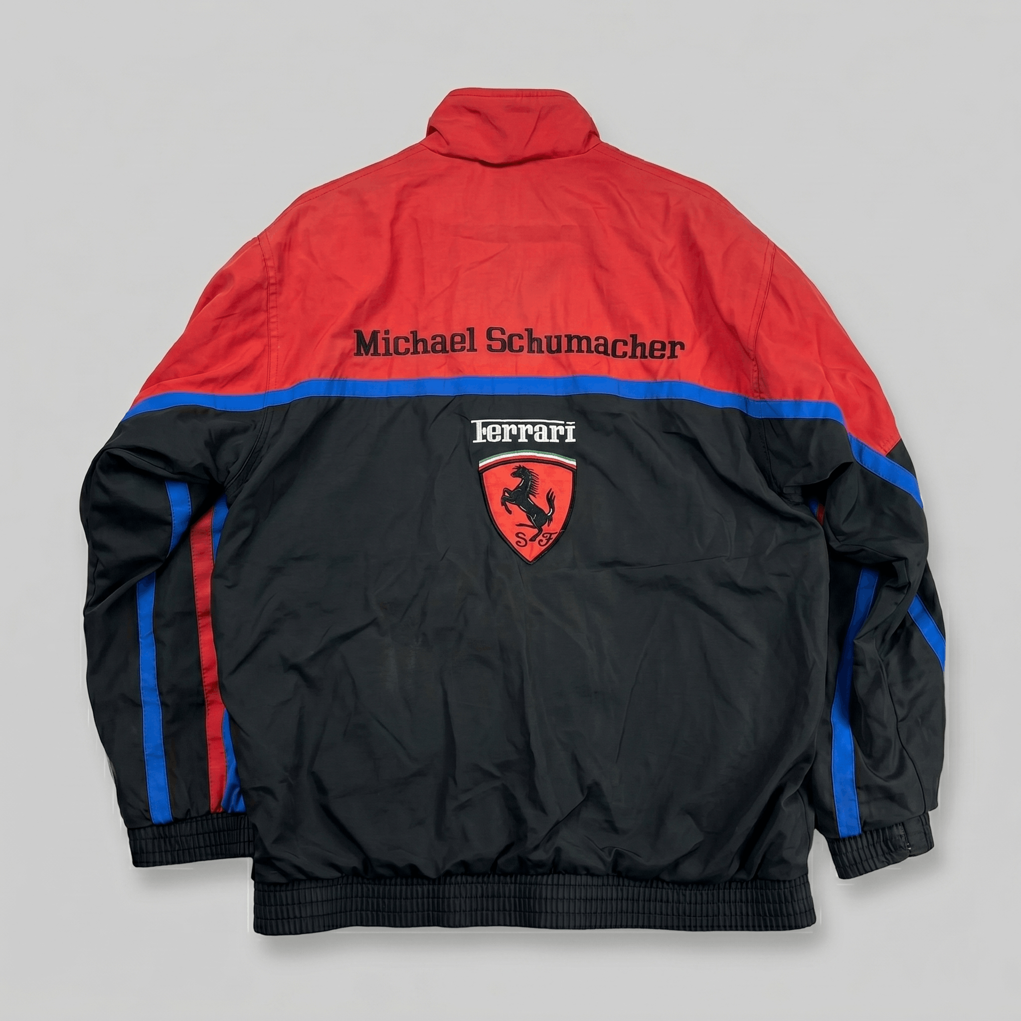 Vintage RARE 90s Ferrari F1 Bomber Jacket Racing Streetwear Size M / US 6-8 / IT 42-44 - 2 Thumbnail