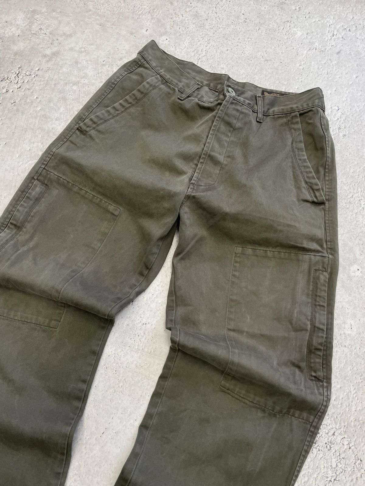 GAS Junya watanabe green workwear cargo pants carpenter utility Size US 33 - 3 Thumbnail
