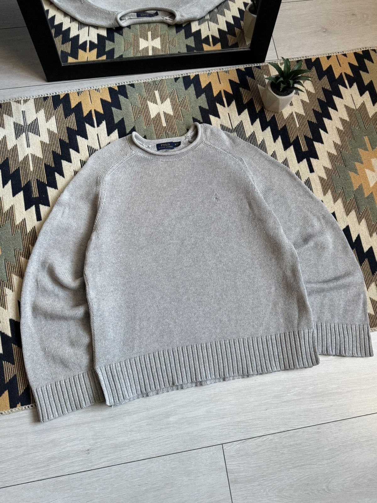 Polo Ralph Lauren Vintage Polo Ralph Lauren Wide Sleeves Y2K Knitted Sweater Size US M / EU 48-50 / 2 - 2 Thumbnail