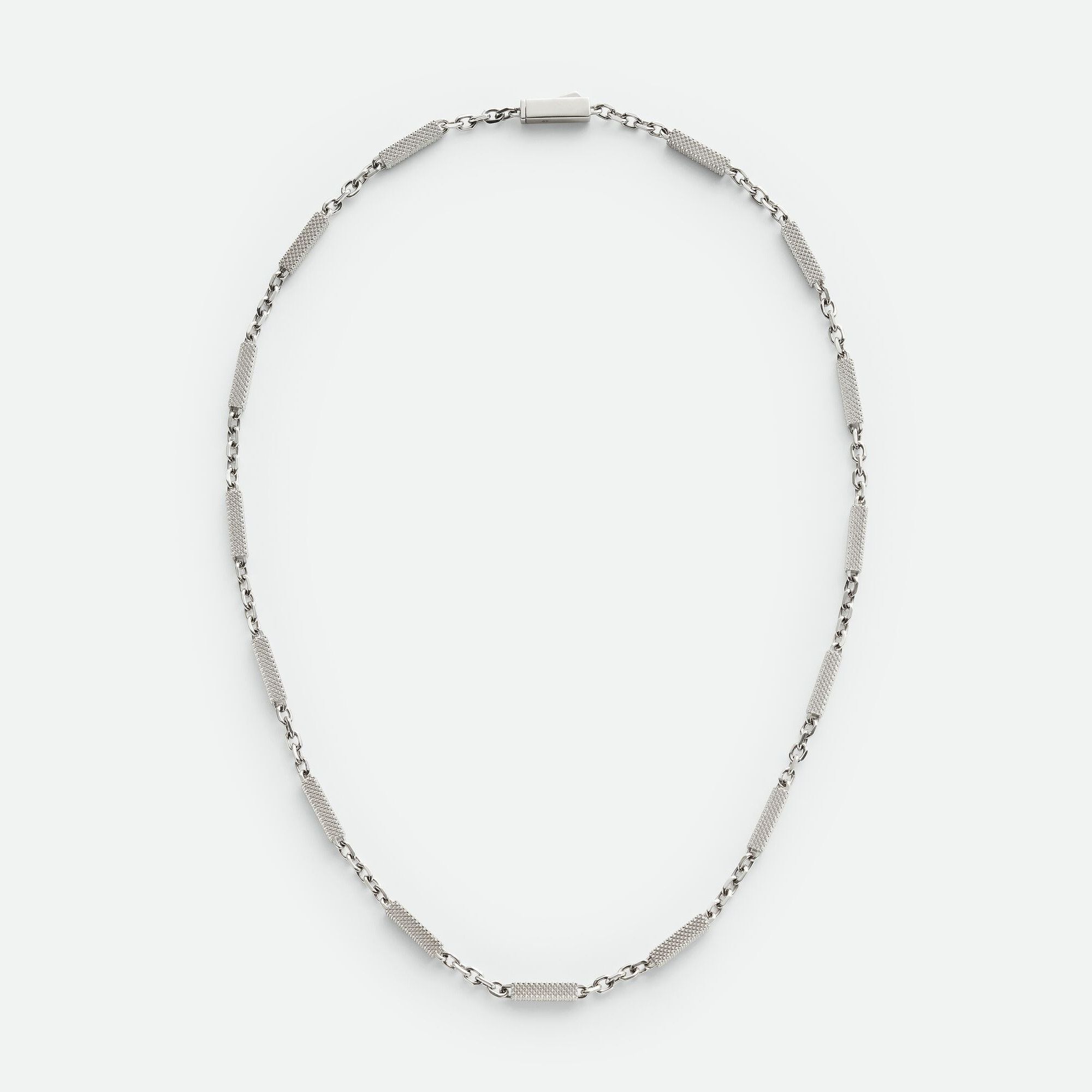 Bottega Veneta Pen Sterling Silver Chain Necklace Size ONE SIZE - 5 Thumbnail