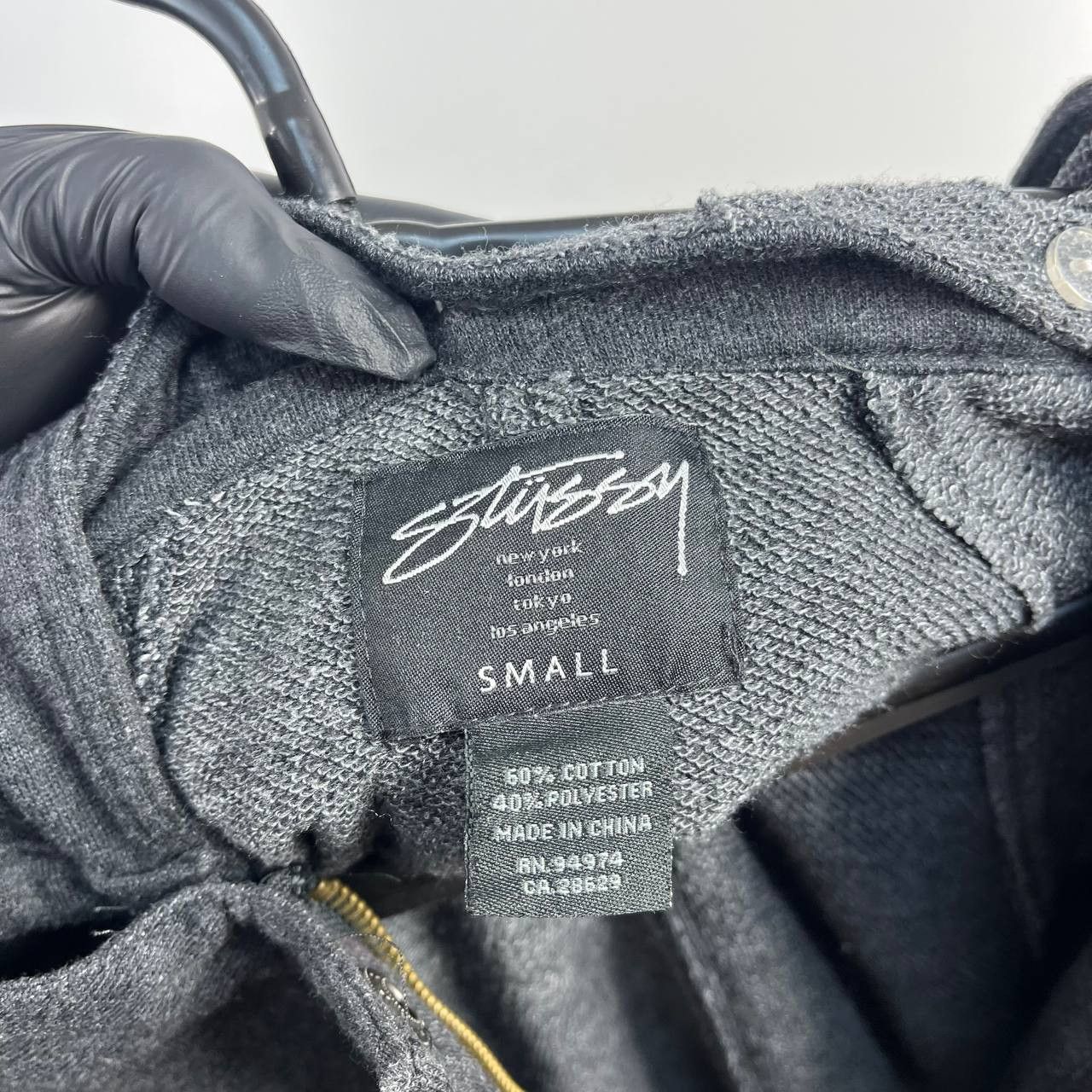 Stussy Stussy Grey Casual Hooded Jacket Womens Size S Size S / US 4 / IT 40 - 3 Thumbnail