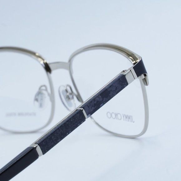 Jimmy Choo Jimmy Choo JC192 0003 00 Eyeglasses Matte Black/Silver 54mm Size ONE SIZE - 8 Thumbnail