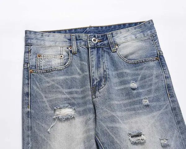 VIBE washed faded ripped damaged jeans Size US 32 / EU 48 - 2 Thumbnail