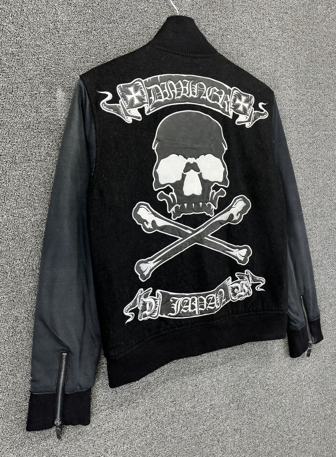 Japanese Brand Vintage Diviner Japan Skull Punk Varsity Jacket Size M / US 6-8 / IT 42-44 - 2 Thumbnail