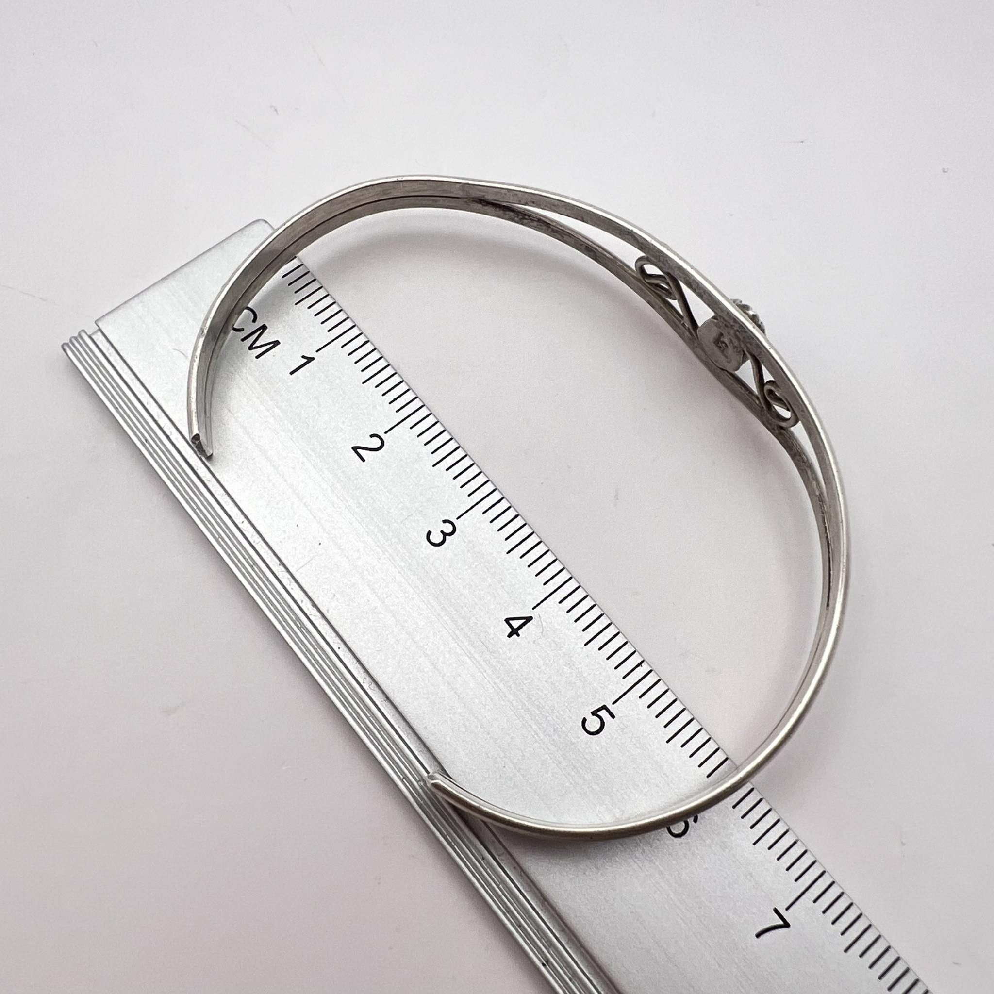 Jewelry × Vintage Vintage Bracelet Sterling Silver 925 Natural Turquoise 6.3g Size ONE SIZE - 4 Thumbnail