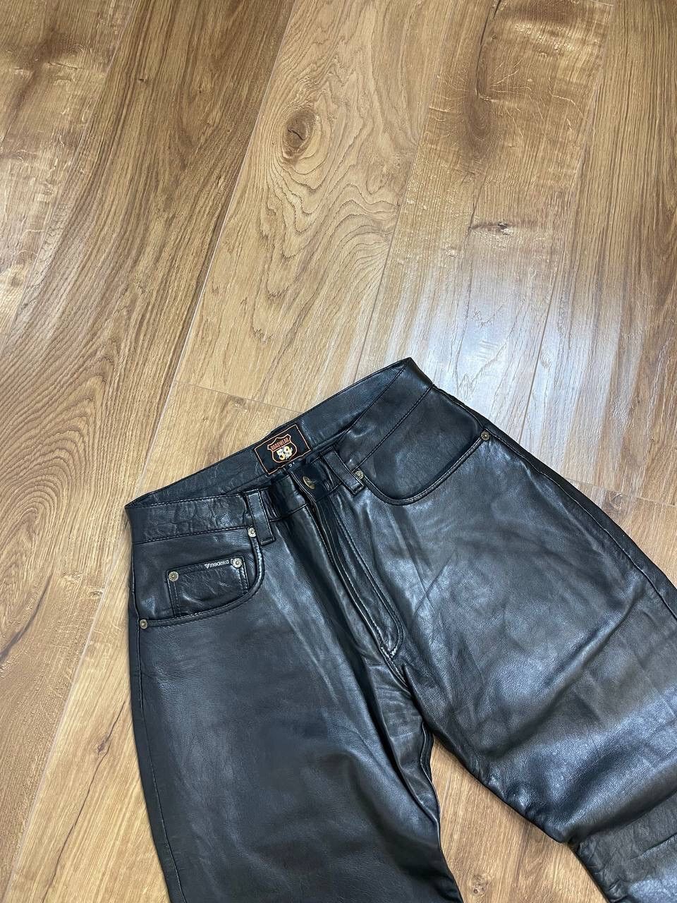 Genuine Leather × Vintage Vintage Y2K Style Genuine Leather Leather Moto Casual Pants Size US 31 - 4 Thumbnail