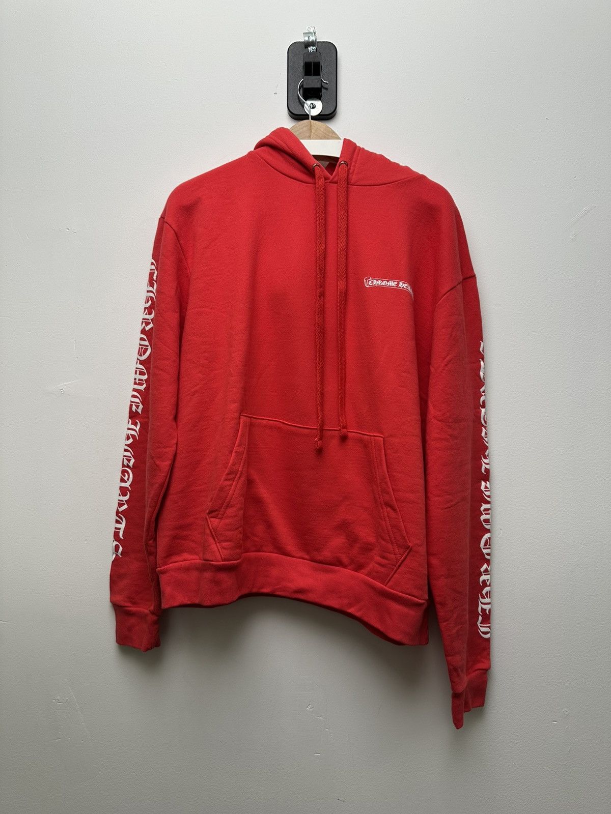 Chrome Hearts Chrome Hearts White Logo Red Hoodie Size US S / EU 44-46 / 1 - 1 Thumbnail