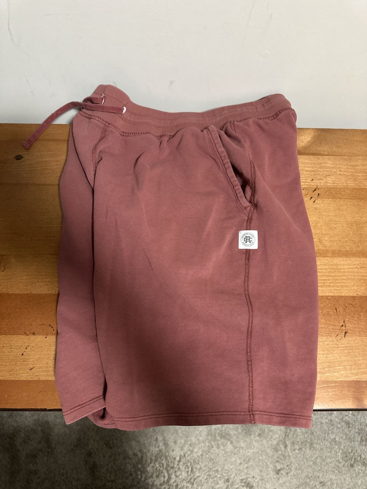 Reigning champ cotton shorts in a desert pink
