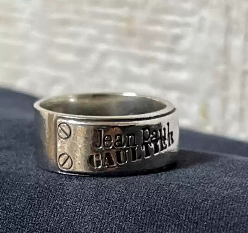 Jean Paul Gaultier Jean Paul Gaultier Silver lettering ring-2508 Size ONE SIZE - 2 Thumbnail