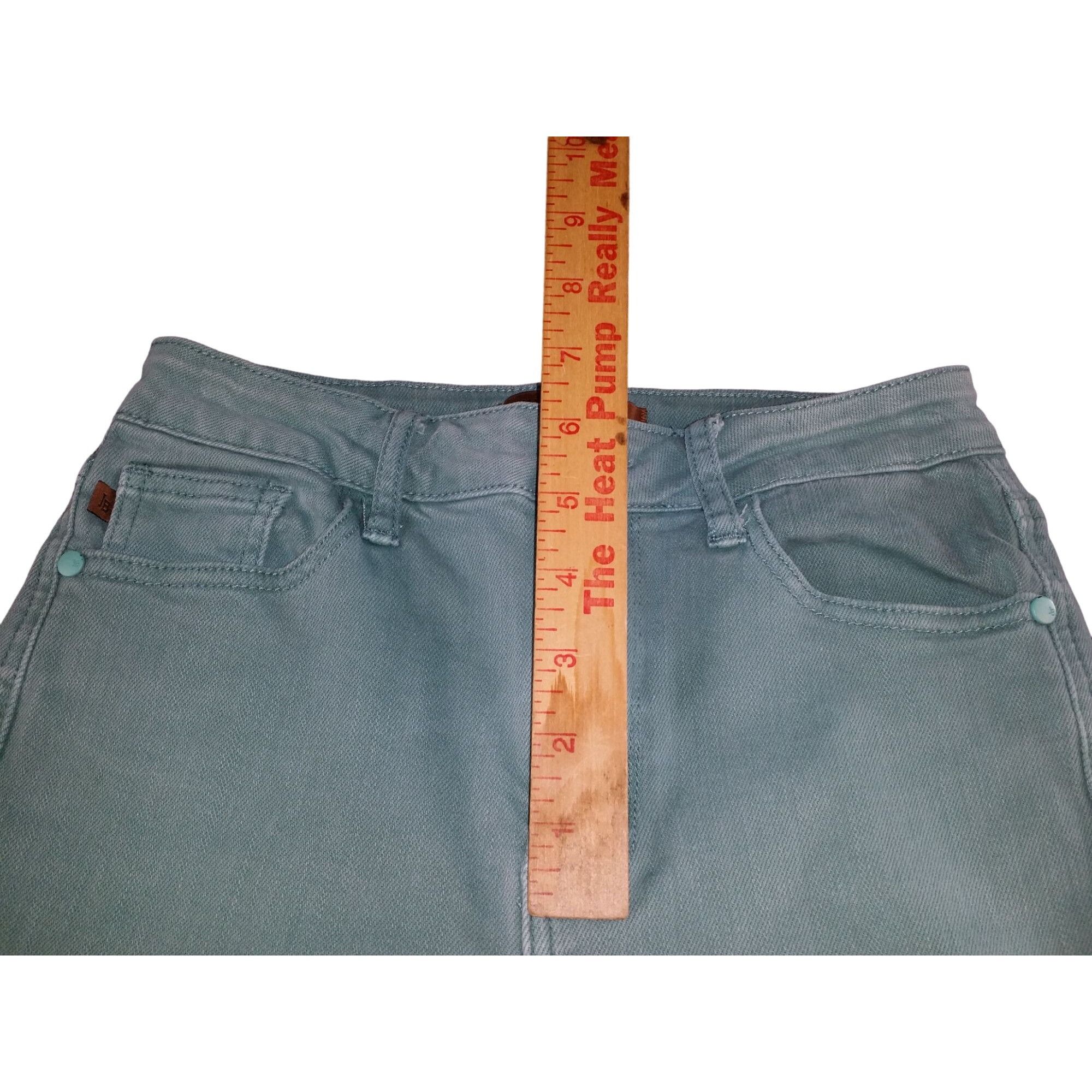 Judy Blue Judy Blue Straight Leg Jeans Women Sz 1/25 High Rise Teal Ga Size 25" / US 0 / IT 36 - 5 Thumbnail