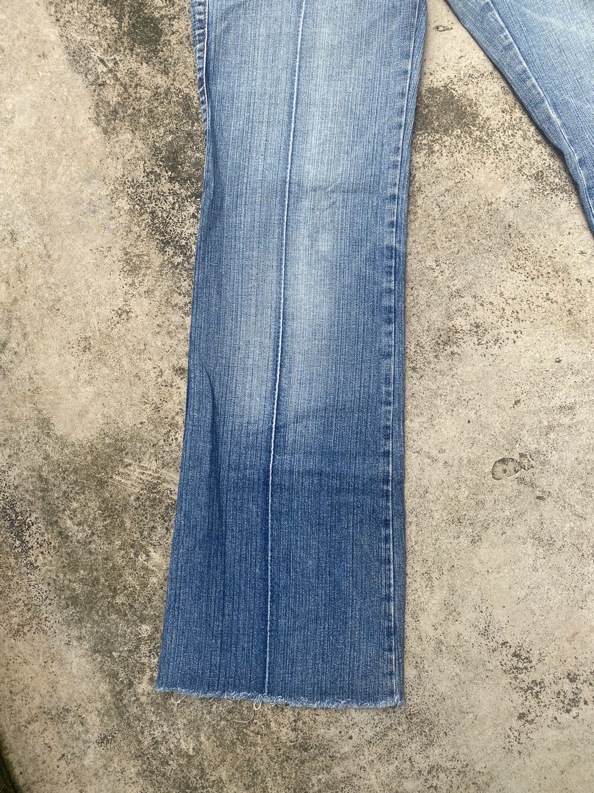 Designer × Dsquared2 × If Six Was Nine Flare Jeans Dsquared2 Faded Blue Low Rise Size US 31 - 5 Thumbnail