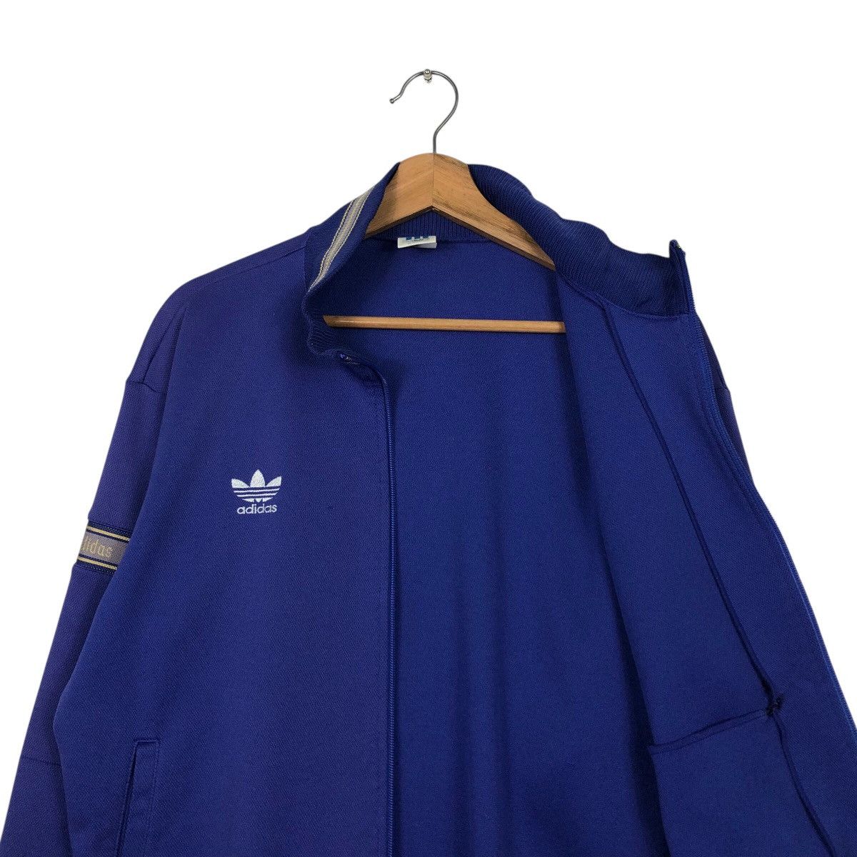 Adidas Vintage Adidas Trefoil Track Jacket 80s/90s – Royal Blue Size US M / EU 48-50 / 2 - 13 Thumbnail