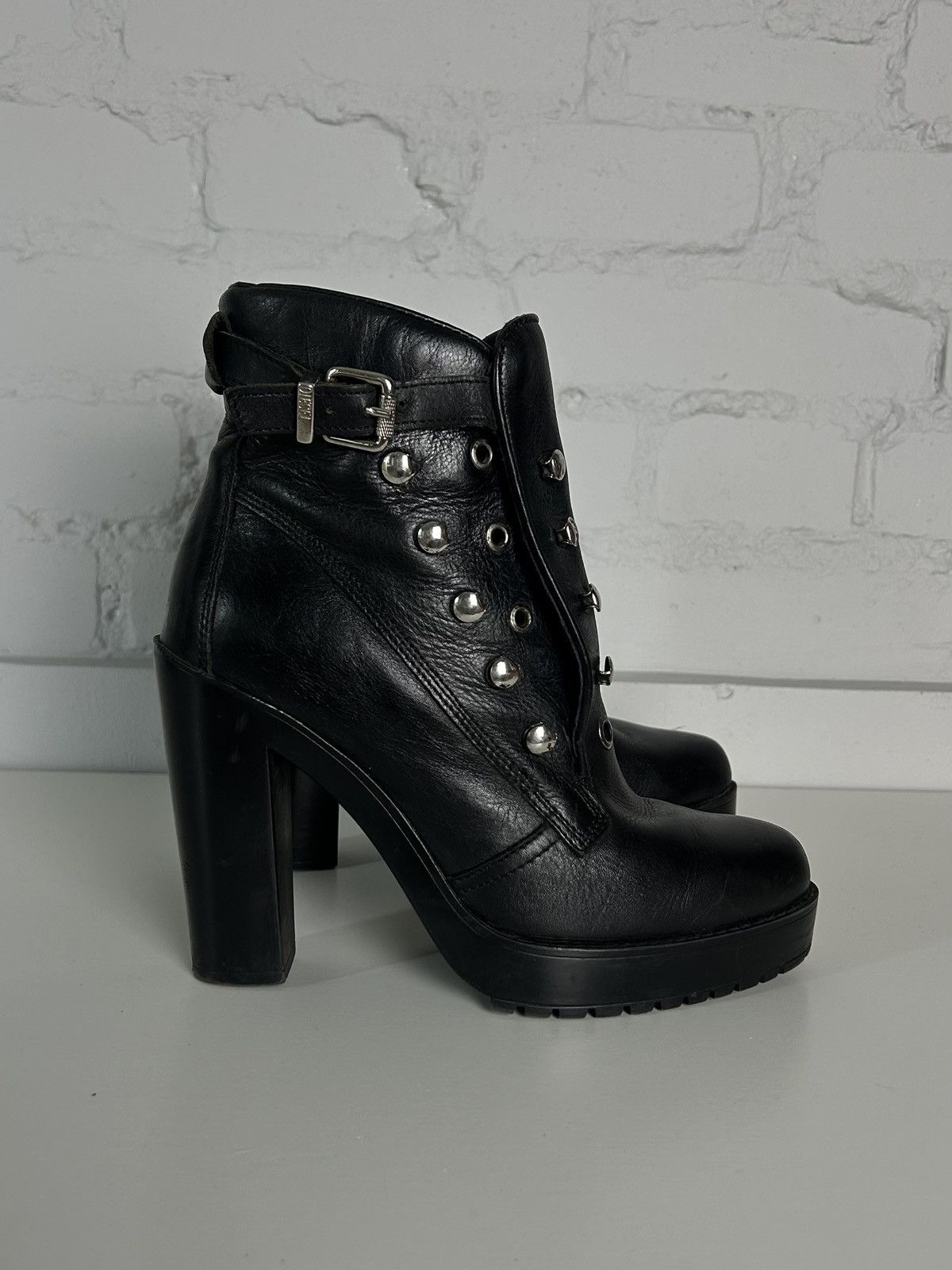 Diesel × Vintage Diesel leather ankle boots Size US 8 / IT 38 - 1 Thumbnail