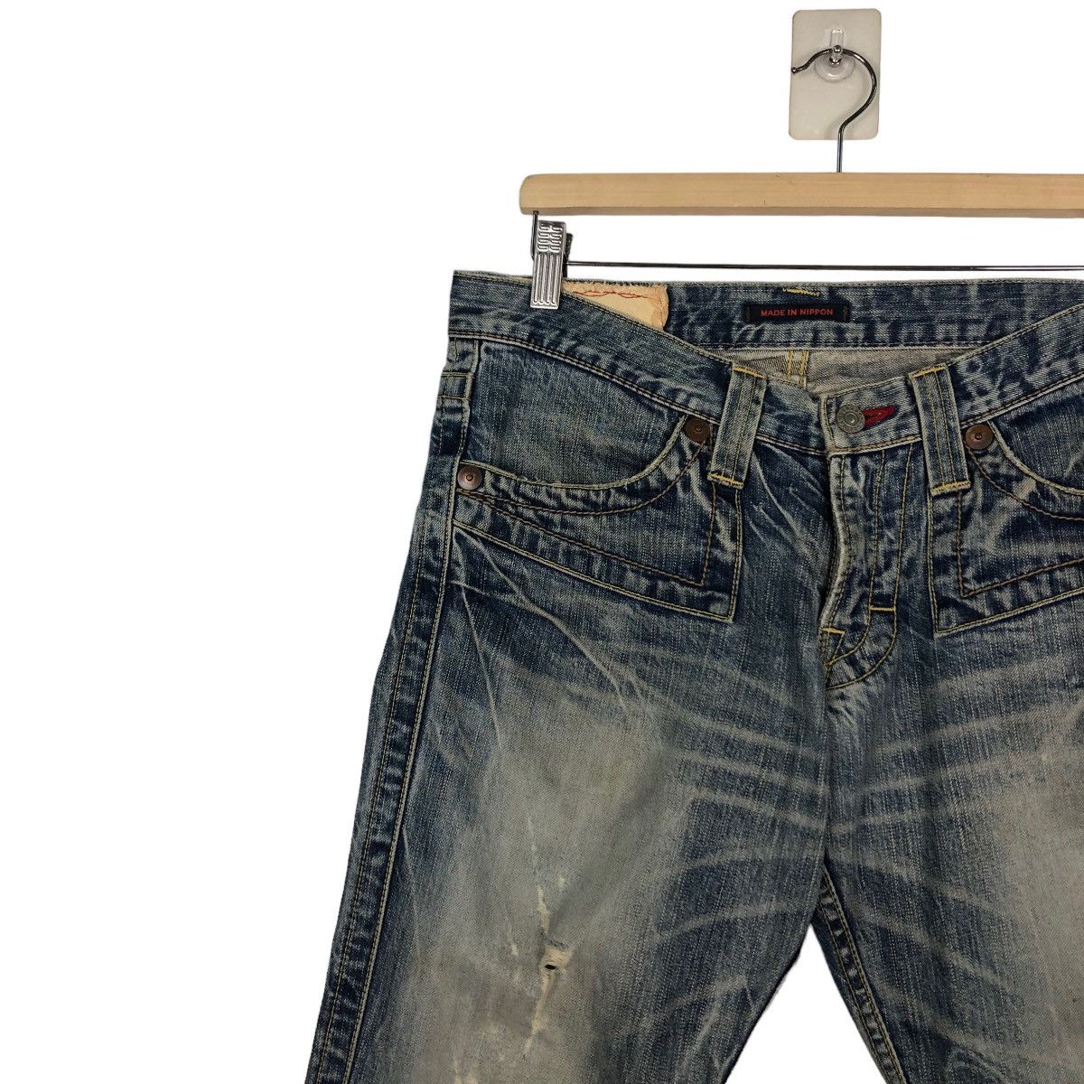 Hysteric Glamour 🔥Made in Nippon Distressed Biker Jeans Denim Size US 34 / EU 50 - 7 Thumbnail