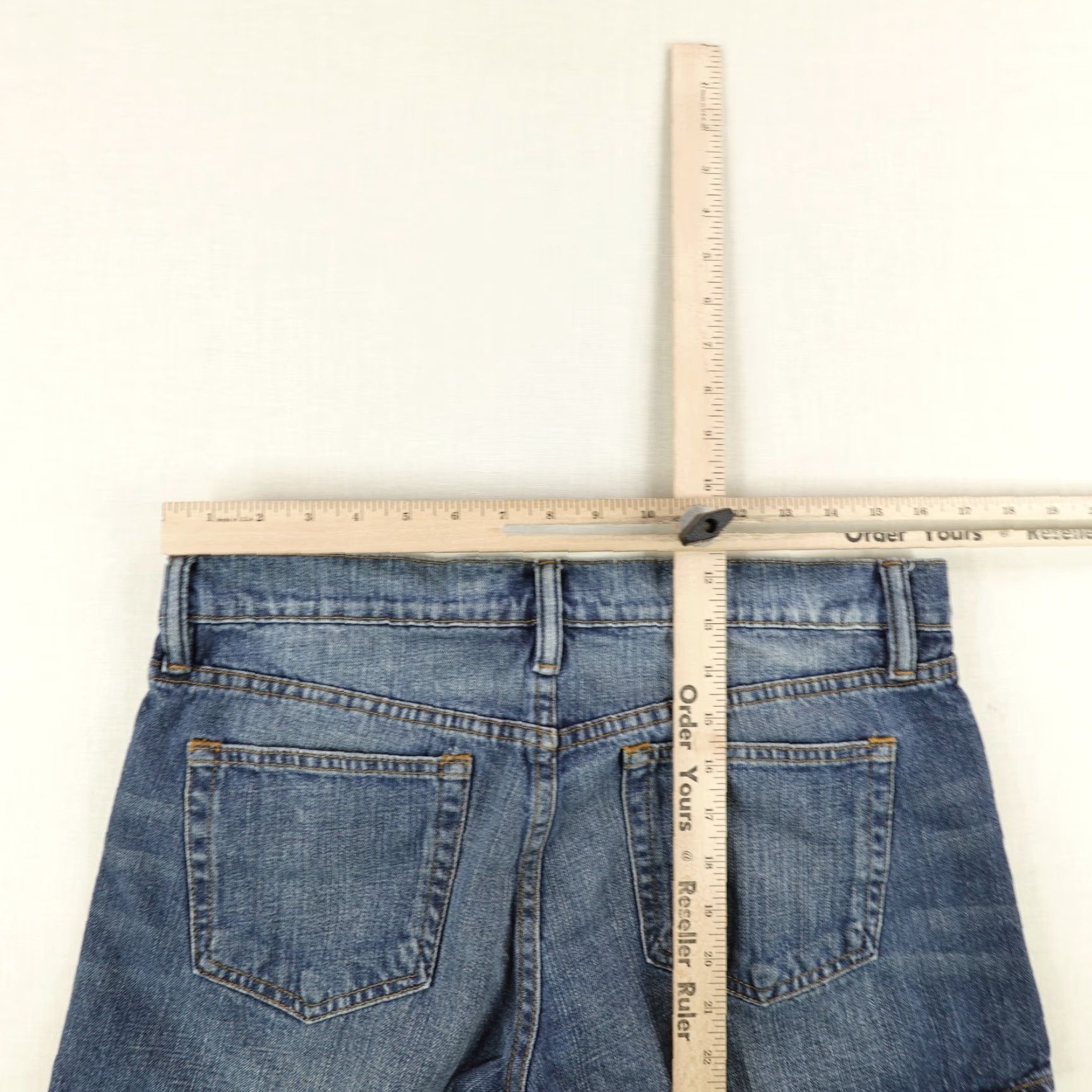 Polo Ralph Lauren VINTAGE Ralph Lauren Sport Shorts Womens 8 Denim Blue 33x4 High Rise Jorts Pony Logo 90s Womens Size 33" - 5 Thumbnail