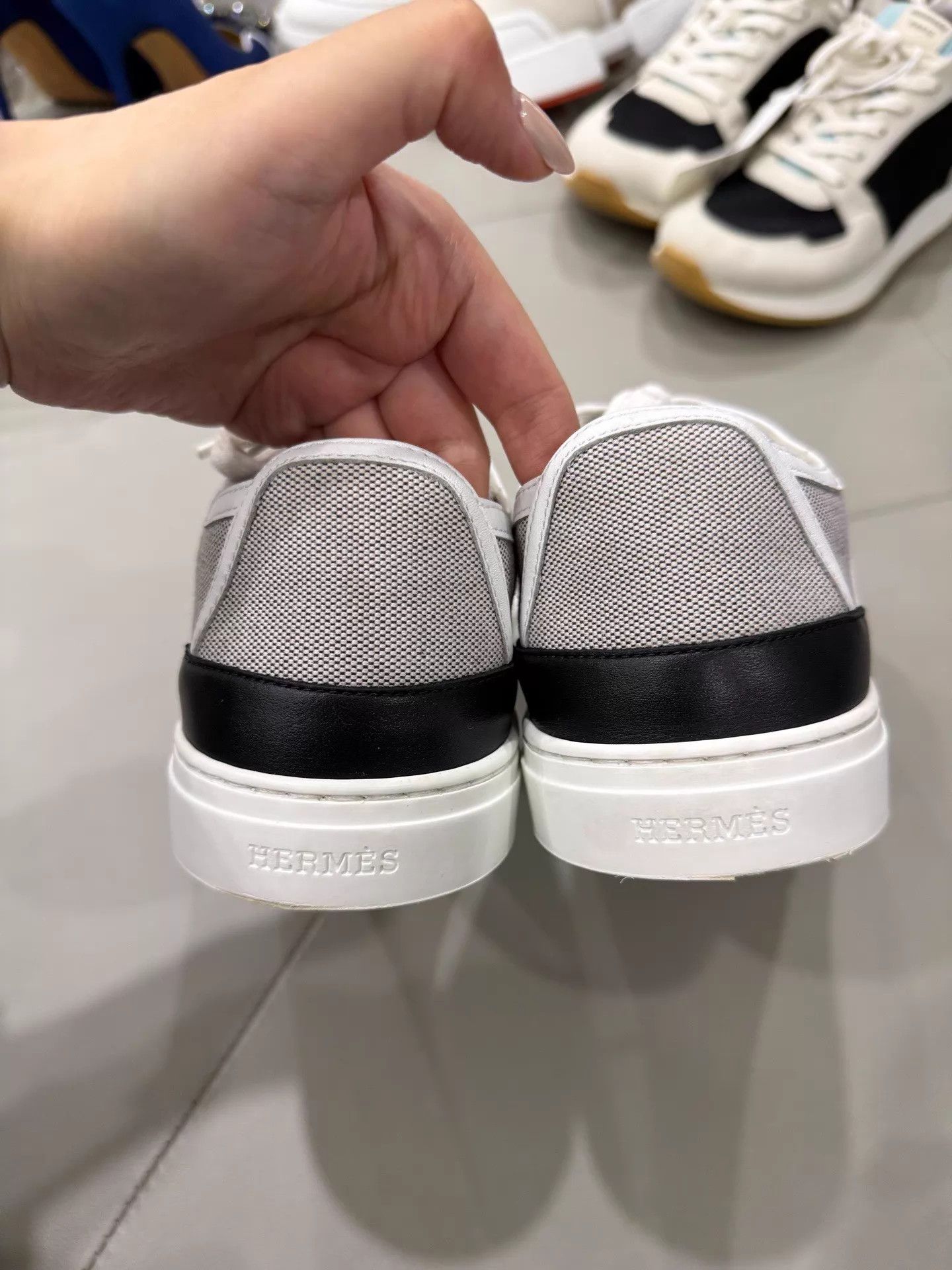 Hermes Hermes Classic Colorblock Gray Sneaker 37.5 99 New Size US 7 / IT 37 - 4 Thumbnail