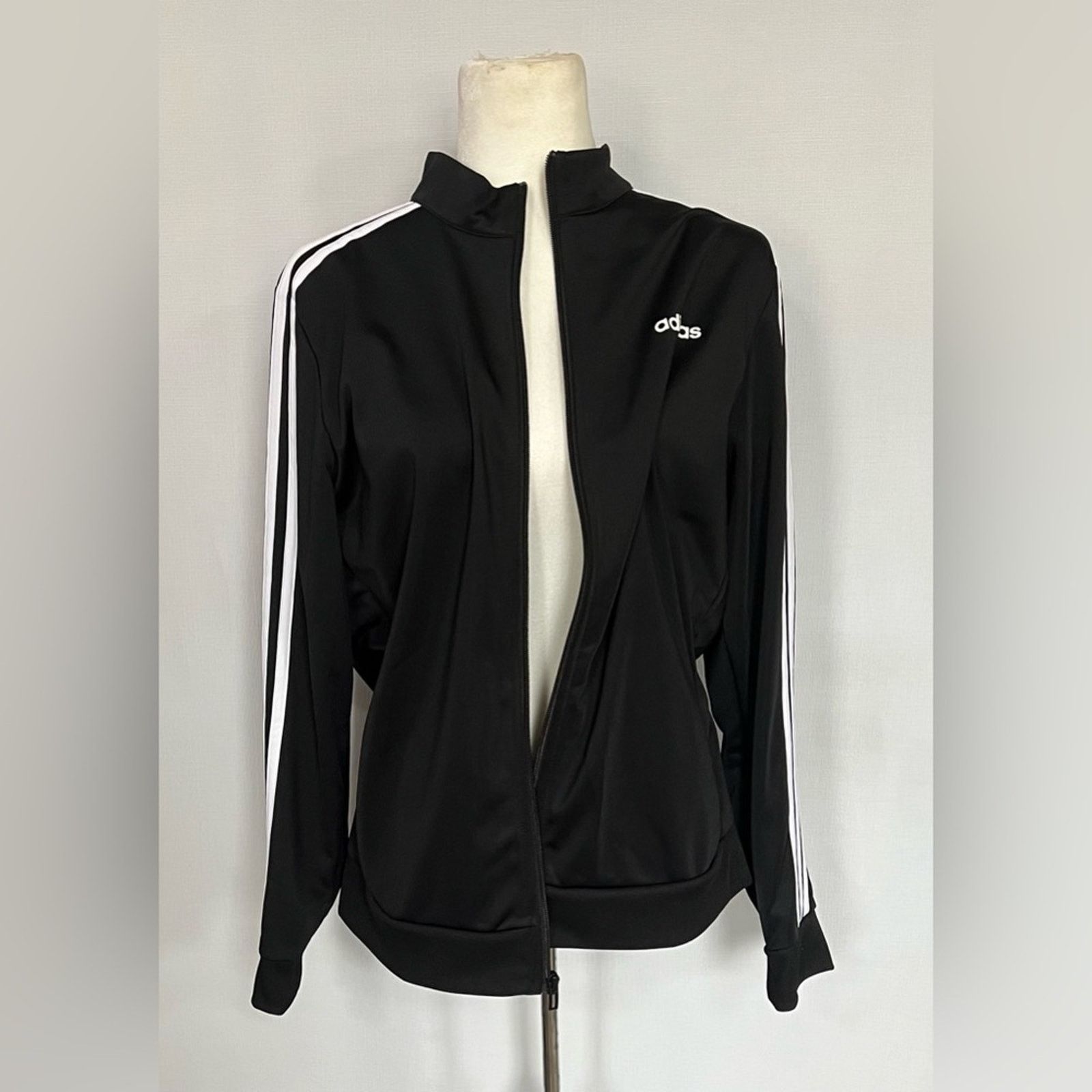 Adidas ADIDAS-Men’s XL Black Track Jacket Size US XL / EU 56 / 4 - 2 Thumbnail