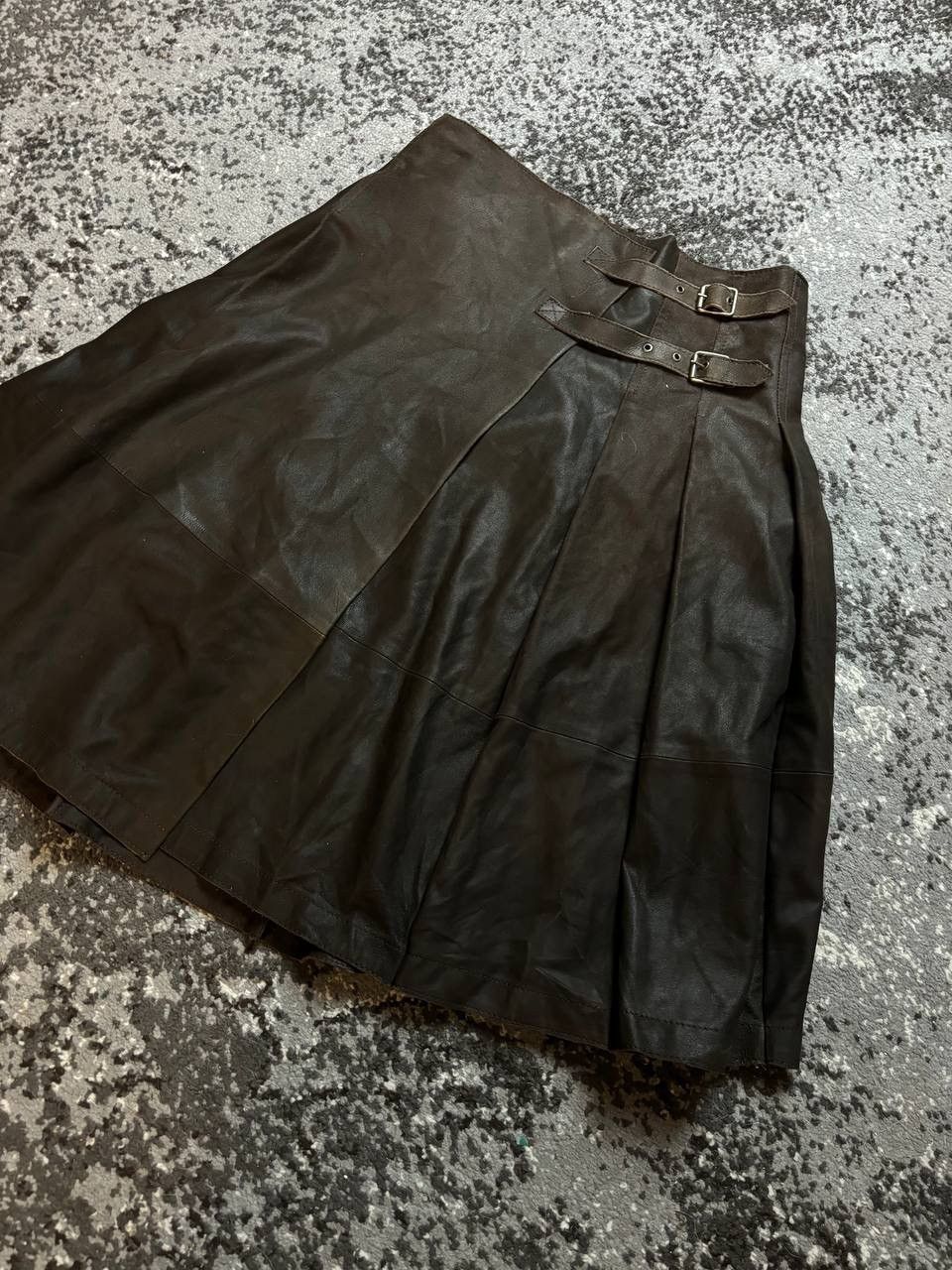 If Six Was Nine × Le Grande Bleu (L.G.B.) × Vintage Vintage Y2K Weekend Maxmara Opium Suede Leather Owens Style Size US 28 / EU 44 - 2 Thumbnail