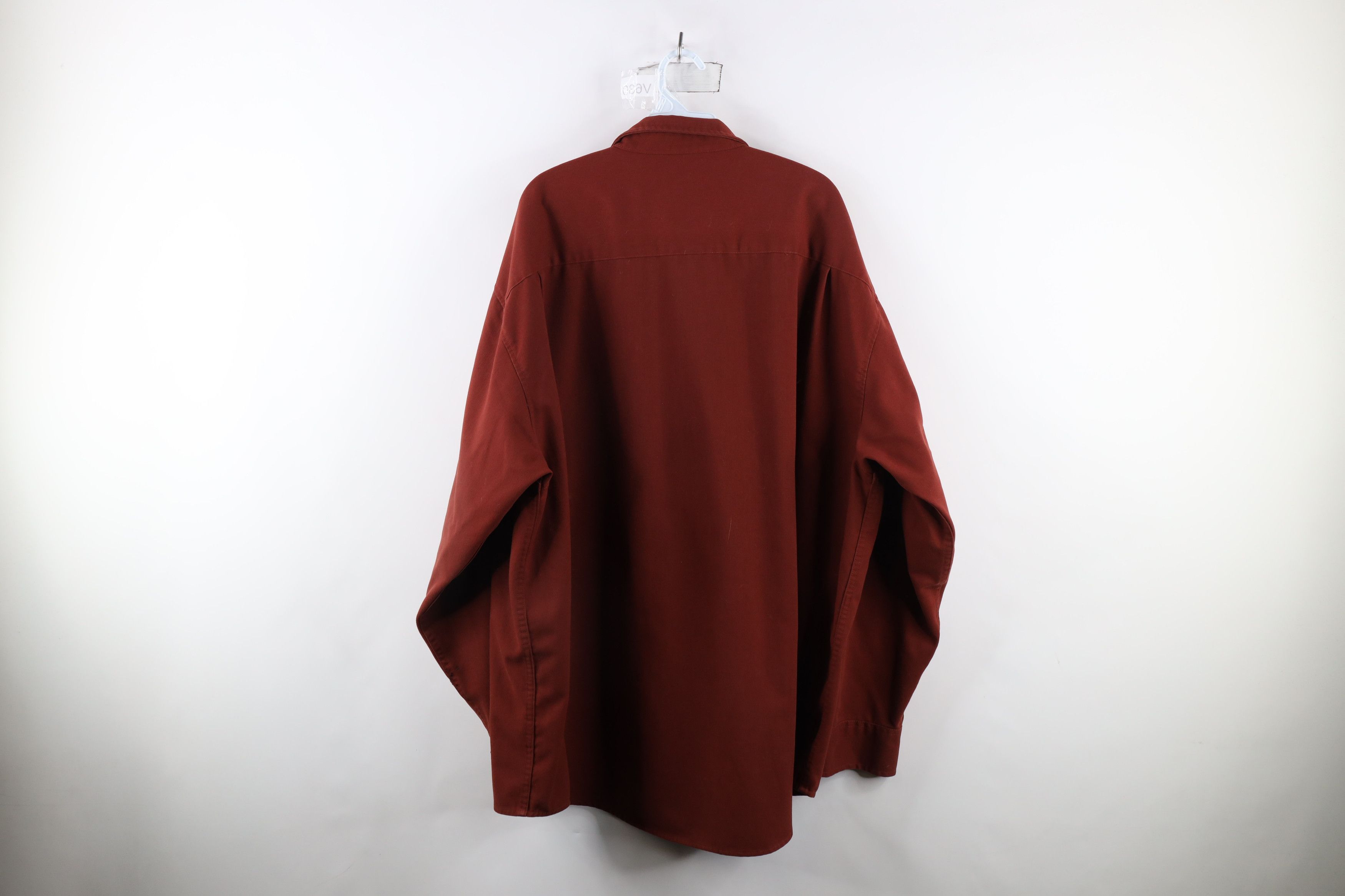 Cabelas × Vintage Vintage 90s Cabelas Heavyweight Collared Button Shirt Red Size US XXL / EU 58 / 5 - 13 Thumbnail