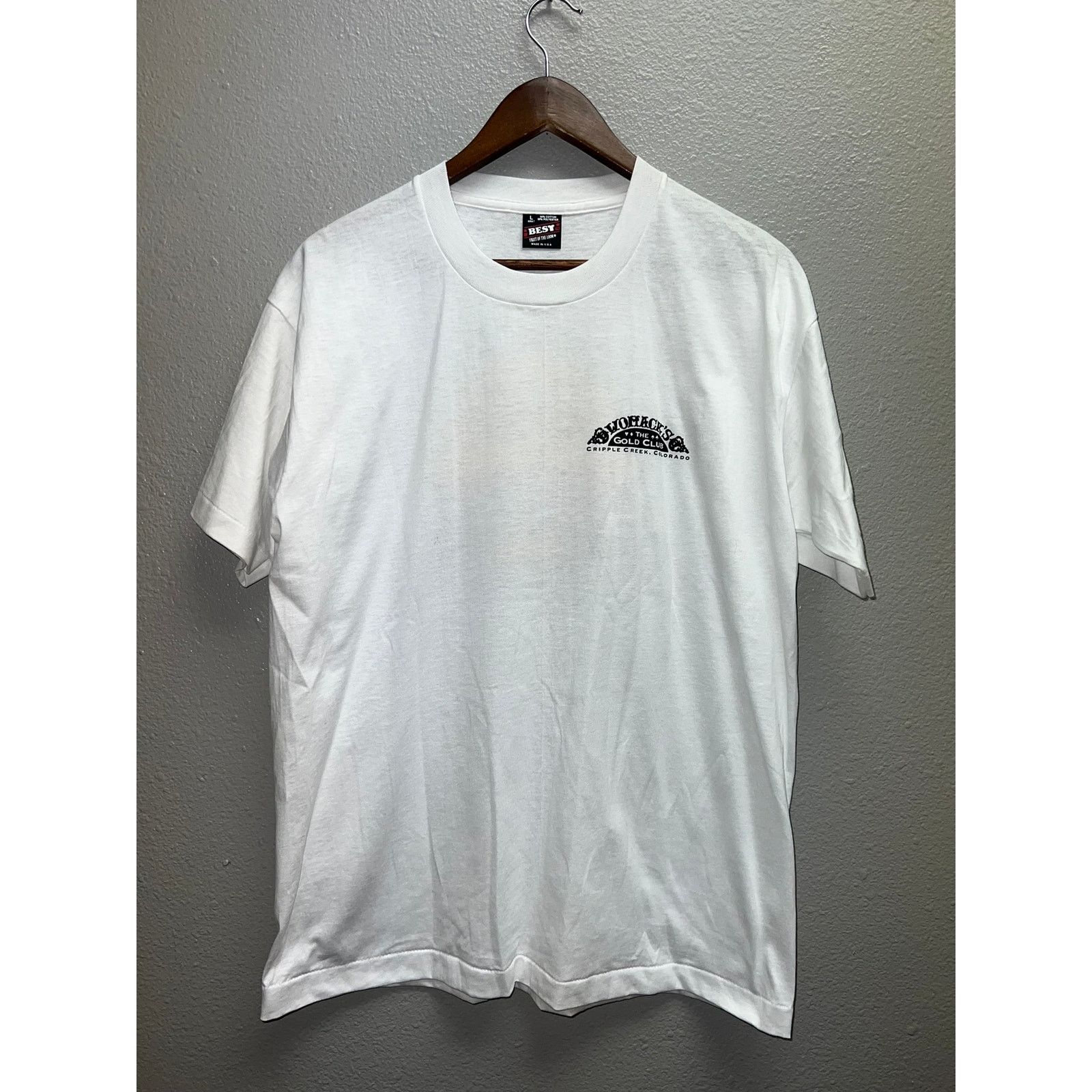 Fruit Of The Loom Vintage Womacks Casino Shirt Cripple Creek Tee 90s Large Size US L / EU 52-54 / 3 - 2 Thumbnail