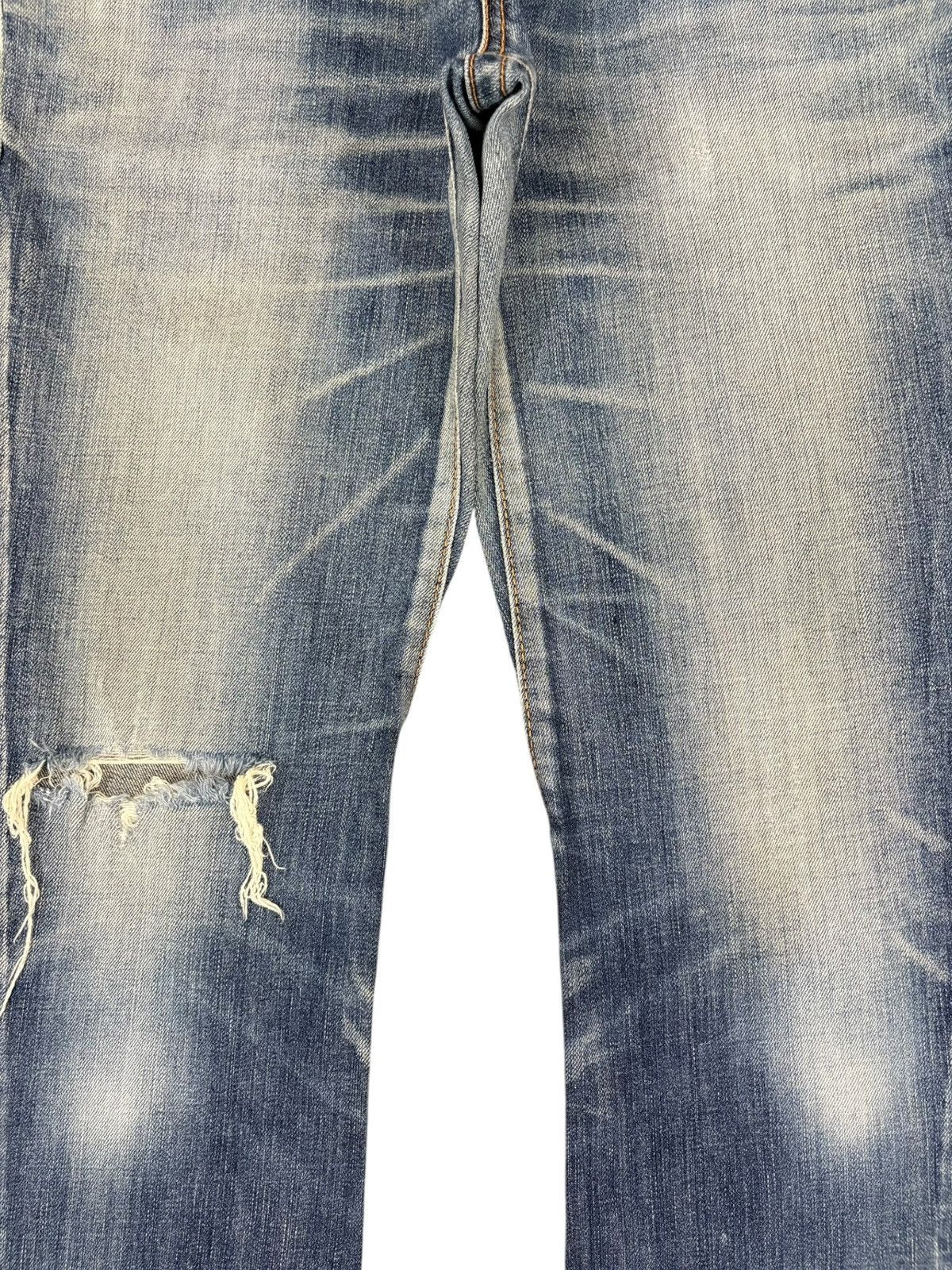 Edwin Vintage Edwin Blue Trip Buckle Back Spiral Flare Jeans Size US 30 / EU 46 - 5 Thumbnail