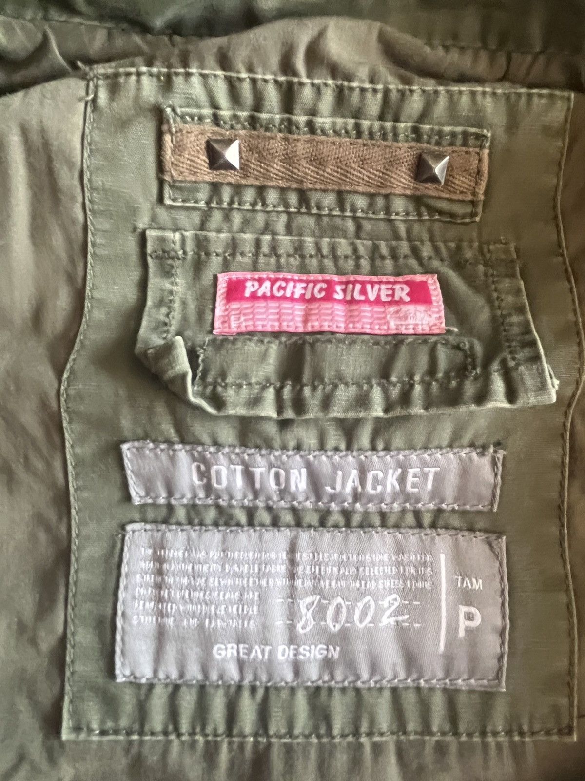 Vintage PACIFIC SILVER Y2K STONE WASH COTTON UTILITY PARKA S-M Size S / US 4 / IT 40 - 7 Thumbnail