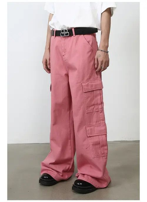Japanese Brand × Jean Japanese retro high street straight wide-leg work trousers Size US 32 / EU 48 - 3 Thumbnail