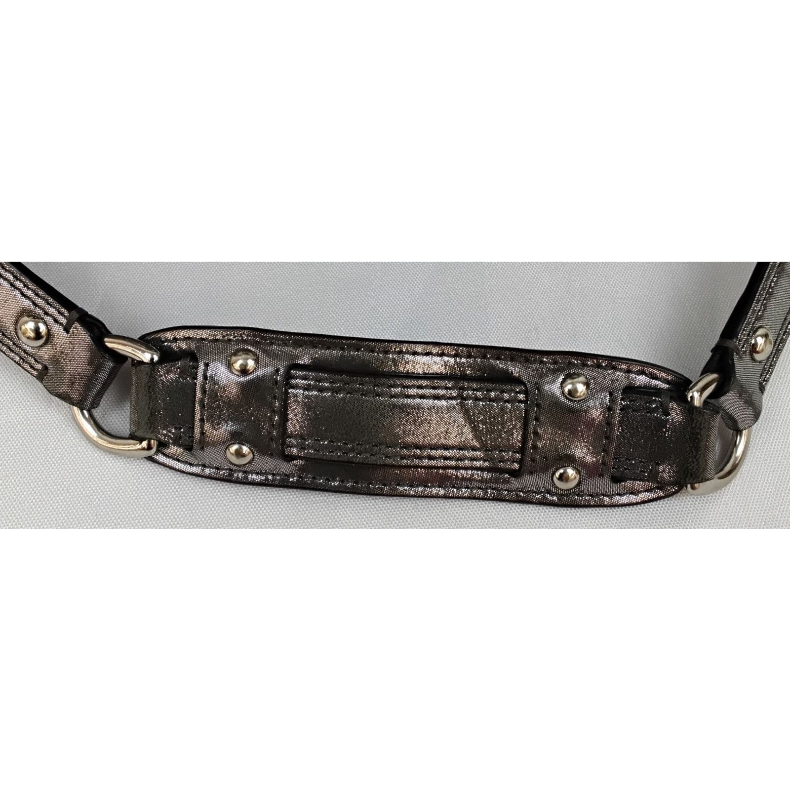 Coach Coach Ashley Satchel Purse Silver Perforated Leather 2000s Size ONE SIZE - 9 Thumbnail