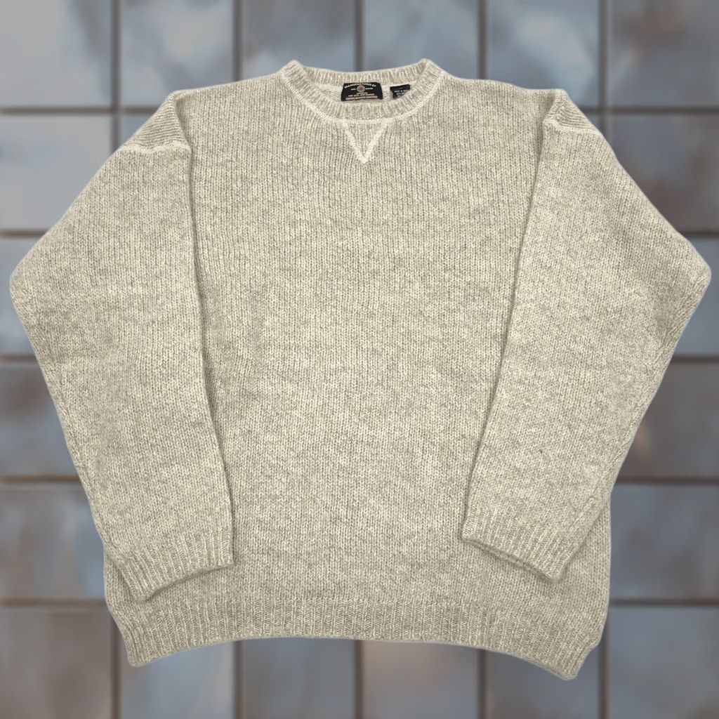 American Eagle Outfitters Vintage American Eagle Outfitters Men's L Wool Blend Crew Neck Sweater Beige Size US L / EU 52-54 / 3 - 1 Thumbnail