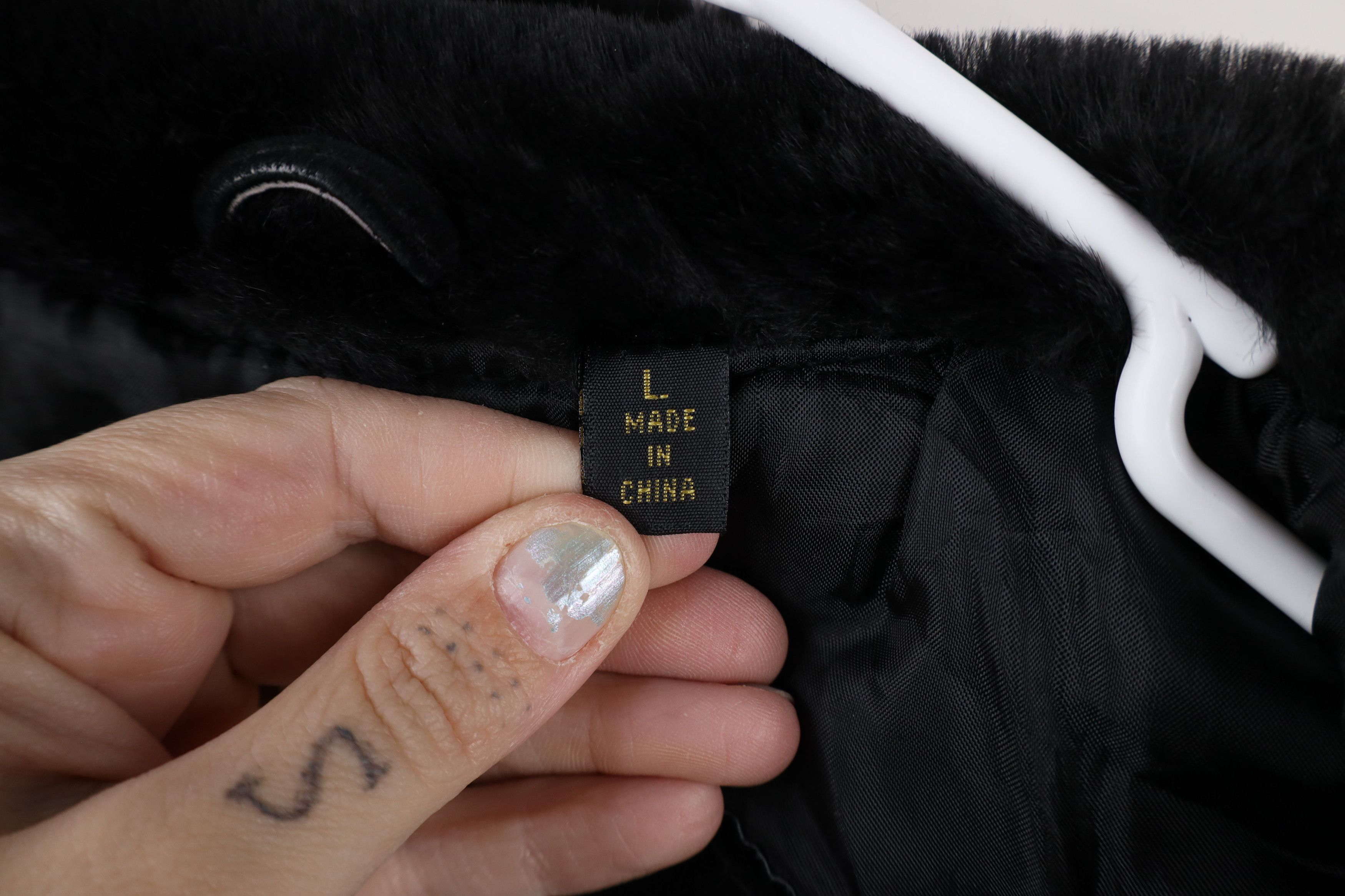 Vintage Vintage 90s Streetwear Plush Collar Suede Leather Jacket Size L / US 10 / IT 46 - 10 Thumbnail