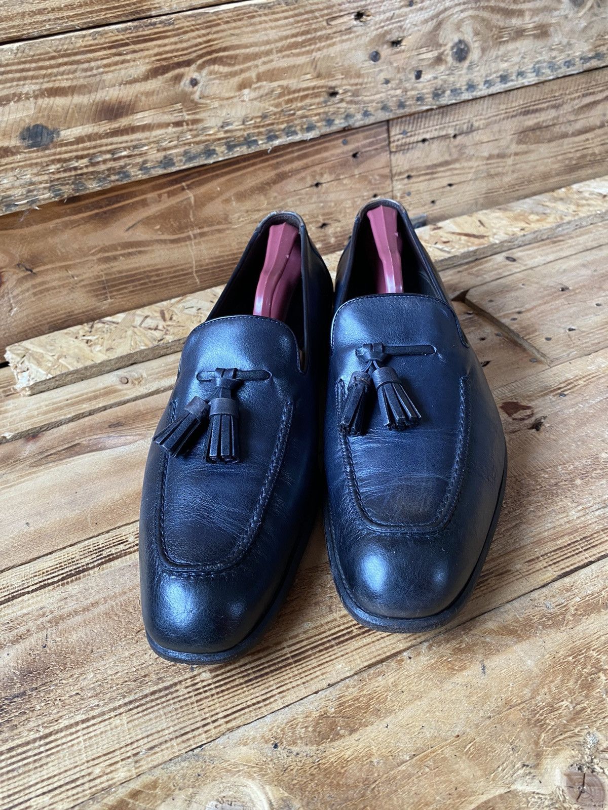 Tom Ford Tomford tassel navy blue leather loafers sz uk7TTT Size US 8 / EU 41 - 14 Thumbnail