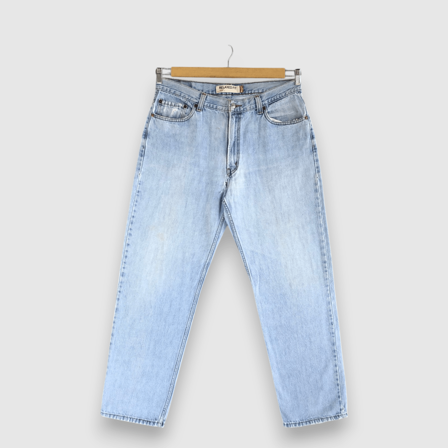 Levi's Vintage Levis 550 Light Wash Jeans Ripped Faded Levi's Denim Size US 34 / EU 50 - 1 Thumbnail