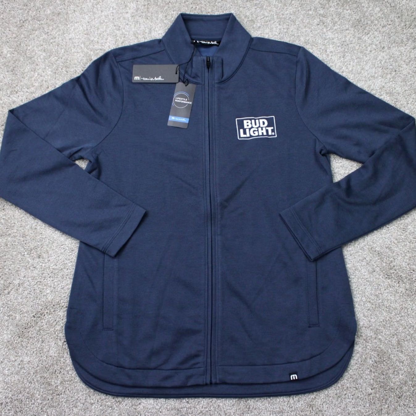 TravisMathew Travis Mathew Blue Jacket Womens Small Full Zip Logo Sm Size S / US 4 / IT 40 - 2 Thumbnail