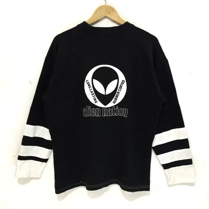 Alien Workshop Vtg ALIEN NATION Skate Hip Hop Sweatshirt Big Logo Sweater Size US L / EU 52-54 / 3 - 5 Thumbnail