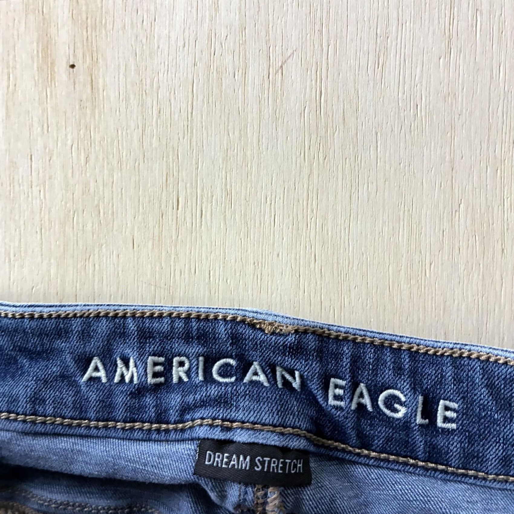 American Eagle Outfitters VINTAGE? No. American Eagle Outfitters Dream Stretch Skinny Jeans Womens 2 Short Blue Denim Size 26" / US 2 / IT 38 - 2 Thumbnail