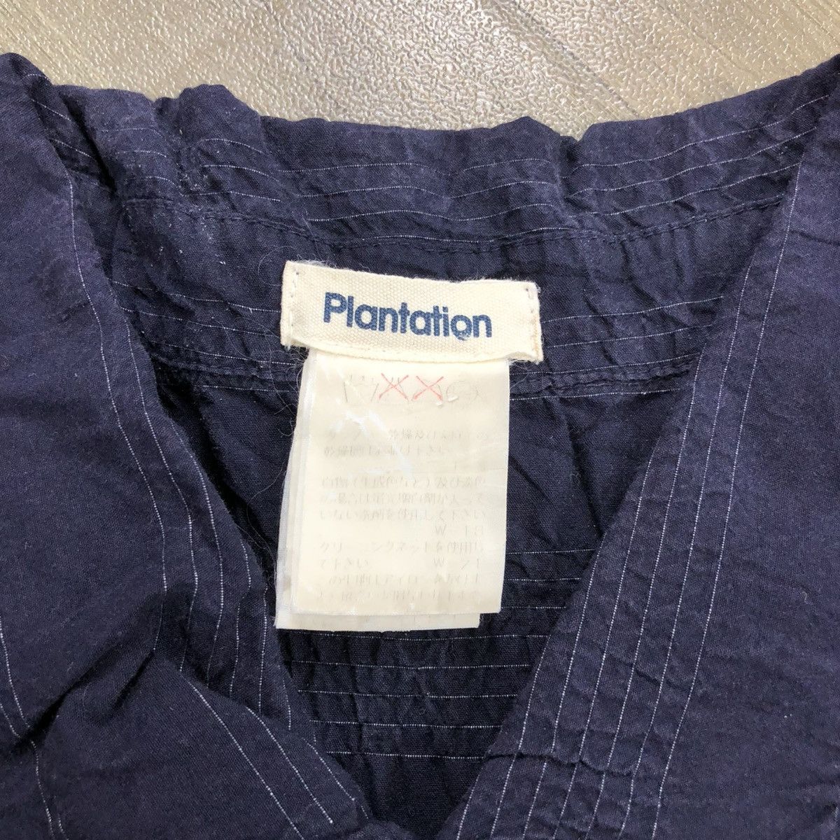 Issey Miyake × Japanese Brand × Tsumori Chisato Vintage Issey Miyake Plantation Designer Indigo Boro Shirt Size US M / EU 48-50 / 2 - 6 Thumbnail