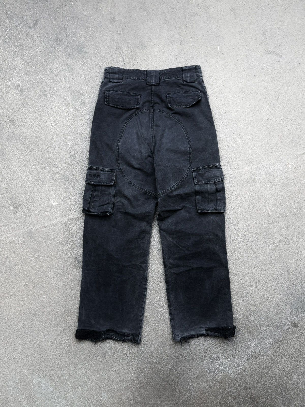 Ojardorf O Files Pocket Cargo Pants Faded Black Size US 31 - 5 Thumbnail