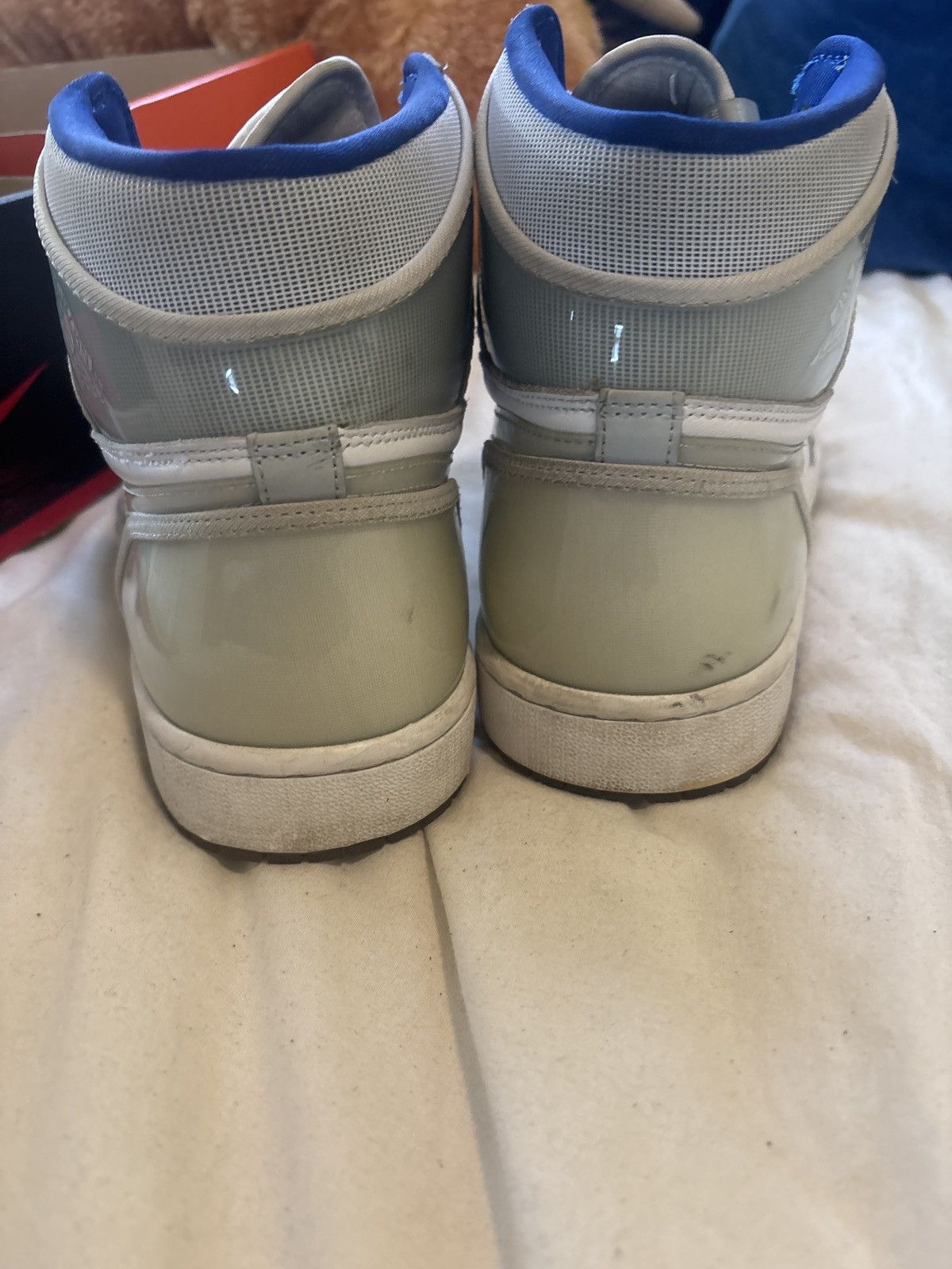 Jordan Brand Jordan 1 Retro High Zoom White Racer Blue Size US 12.5 / EU 45-46 - 4 Thumbnail