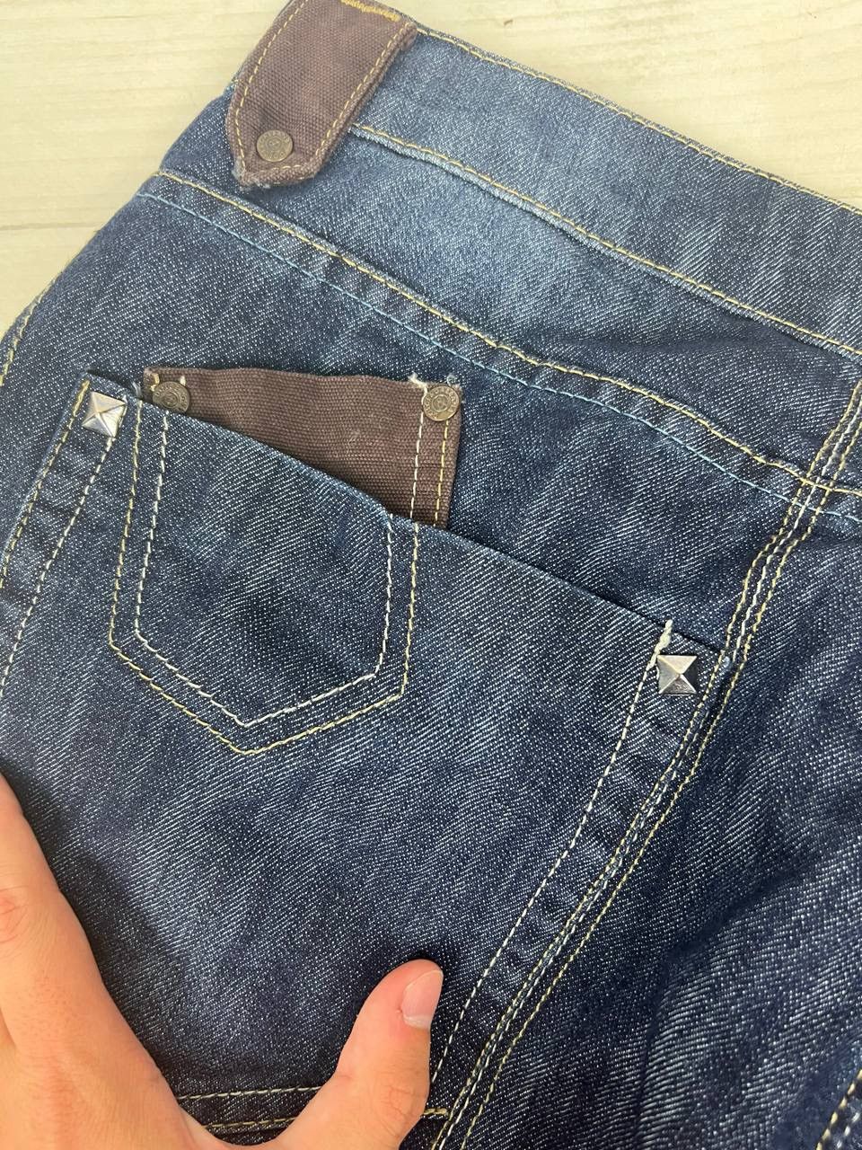 Dolce & Gabbana Vintage Dolce Gabbana Big Logo Denim Jeans Baggy DG Y2K 90s Size US 38 / EU 54 - 7 Thumbnail
