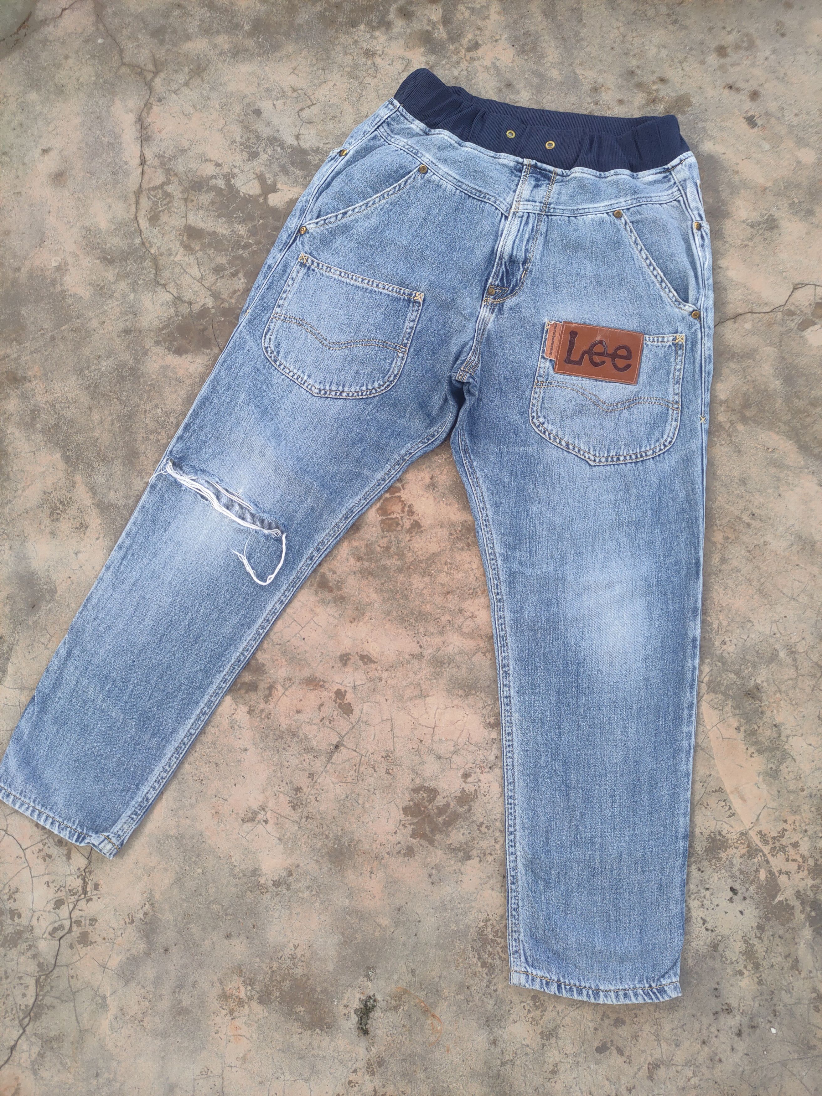 Issey Miyake × Lee × mercibeaucoup VTG MERCIBEAUCOUP x LEE BY ISSEY MIYAKE JEAN DENIM PANTS Size US 30 / EU 46 - 2 Thumbnail