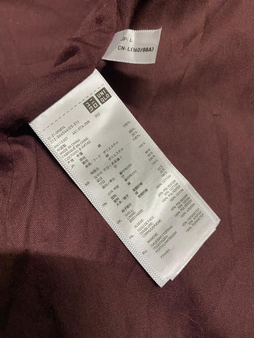 Uniqlo UNIQLO COATED CLOTH WAX JACKET Size US M / EU 48-50 / 2 - 6 Thumbnail