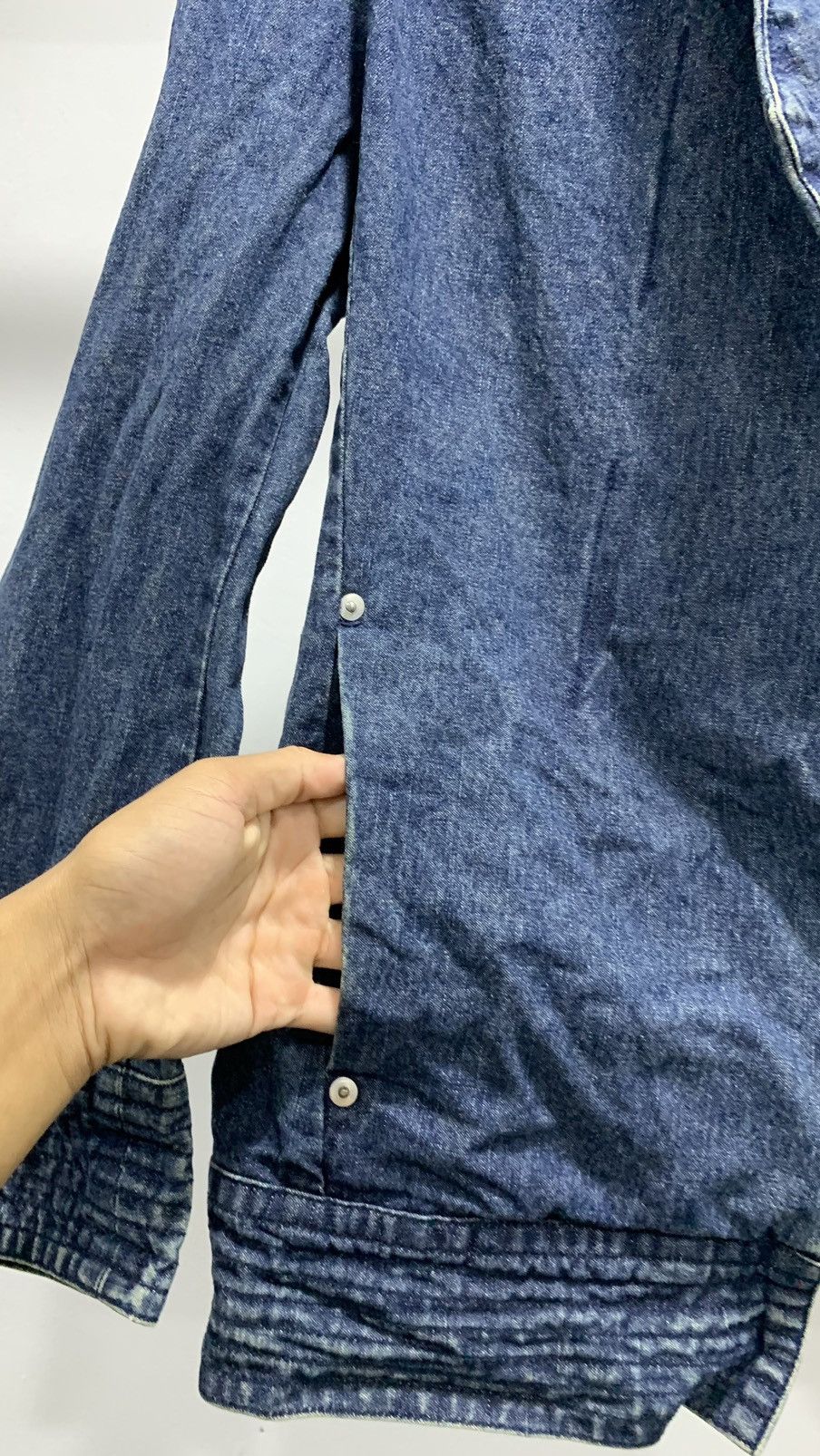 If Six Was Nine Bat-su Denim Punk Jacket Size M / US 6-8 / IT 42-44 - 8 Thumbnail