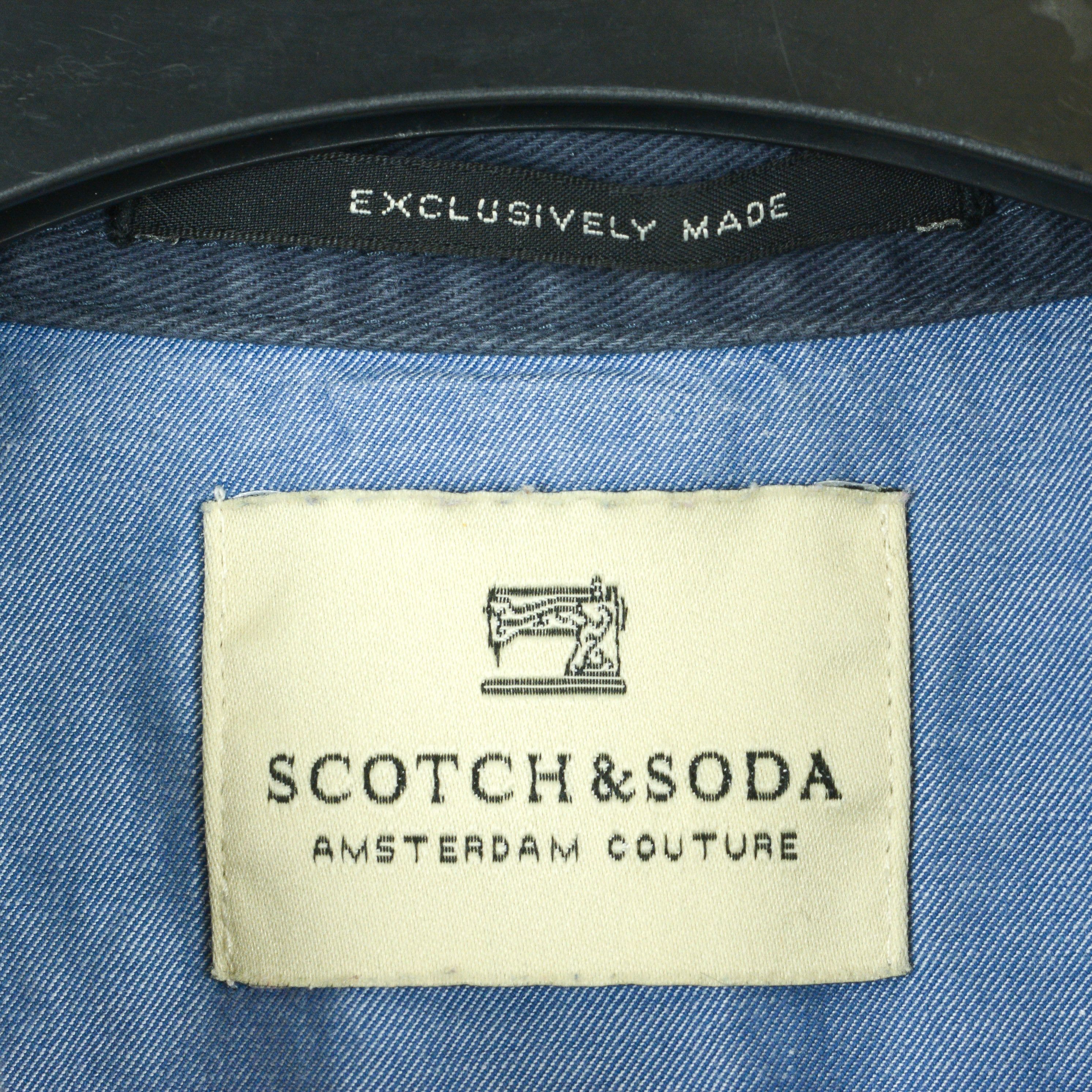 Scotch & Soda Men's Long Sleeve Western Pearl Snap Shirt Check Tartan Size US L / EU 52-54 / 3 - 3 Thumbnail