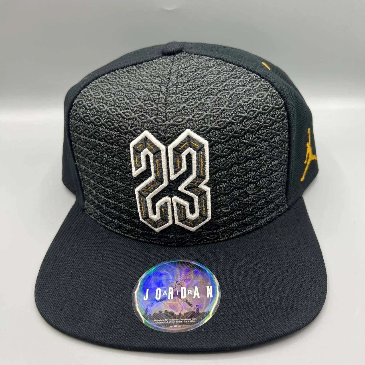 Jordan Brand Air Jordan 23 Hat Men Black Retro Jumpman Strap Back Cap Size ONE SIZE - 1 Thumbnail