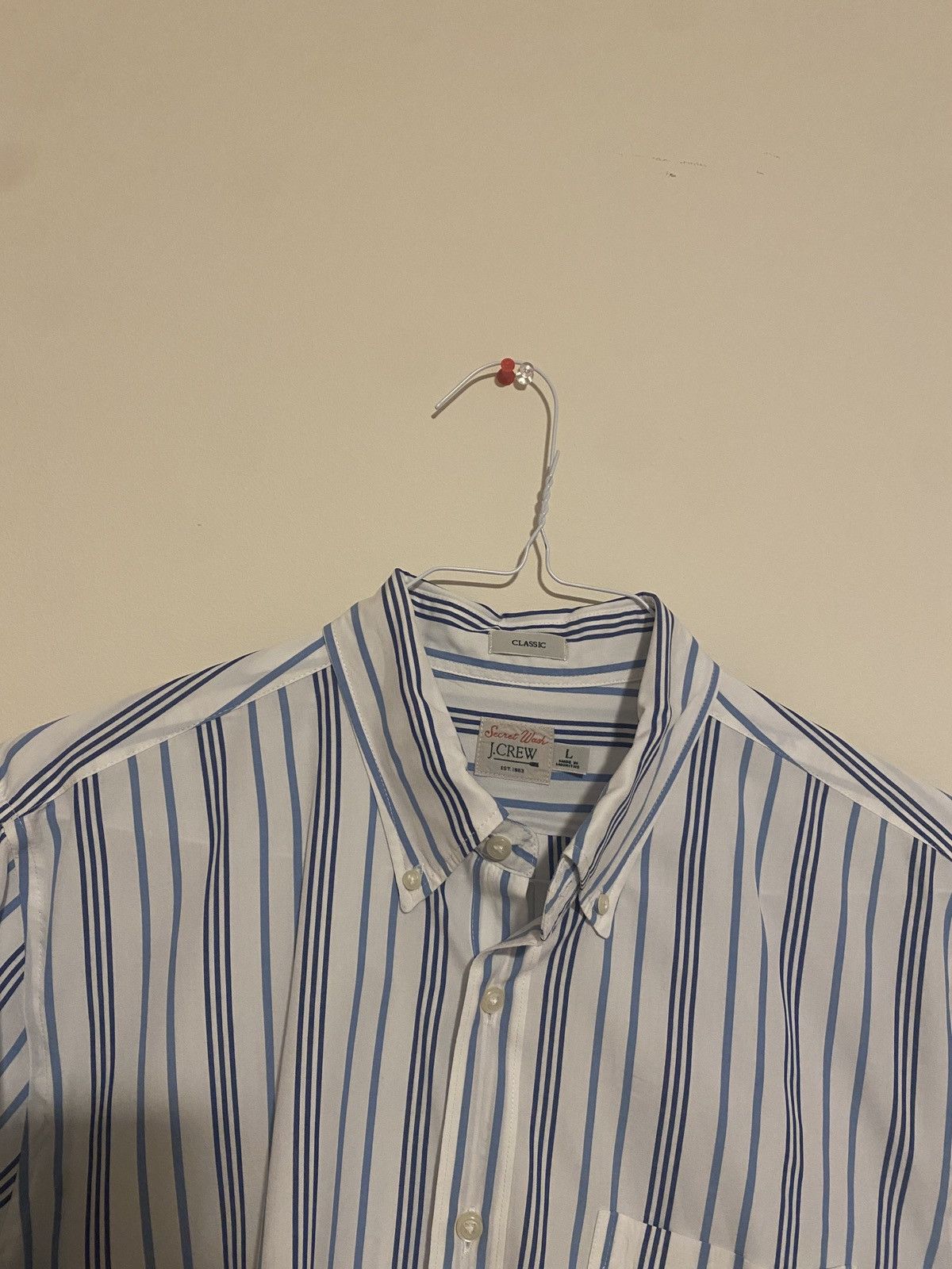 J.Crew J crew blue vertical stripe shirt Size US L / EU 52-54 / 3 - 2 Thumbnail