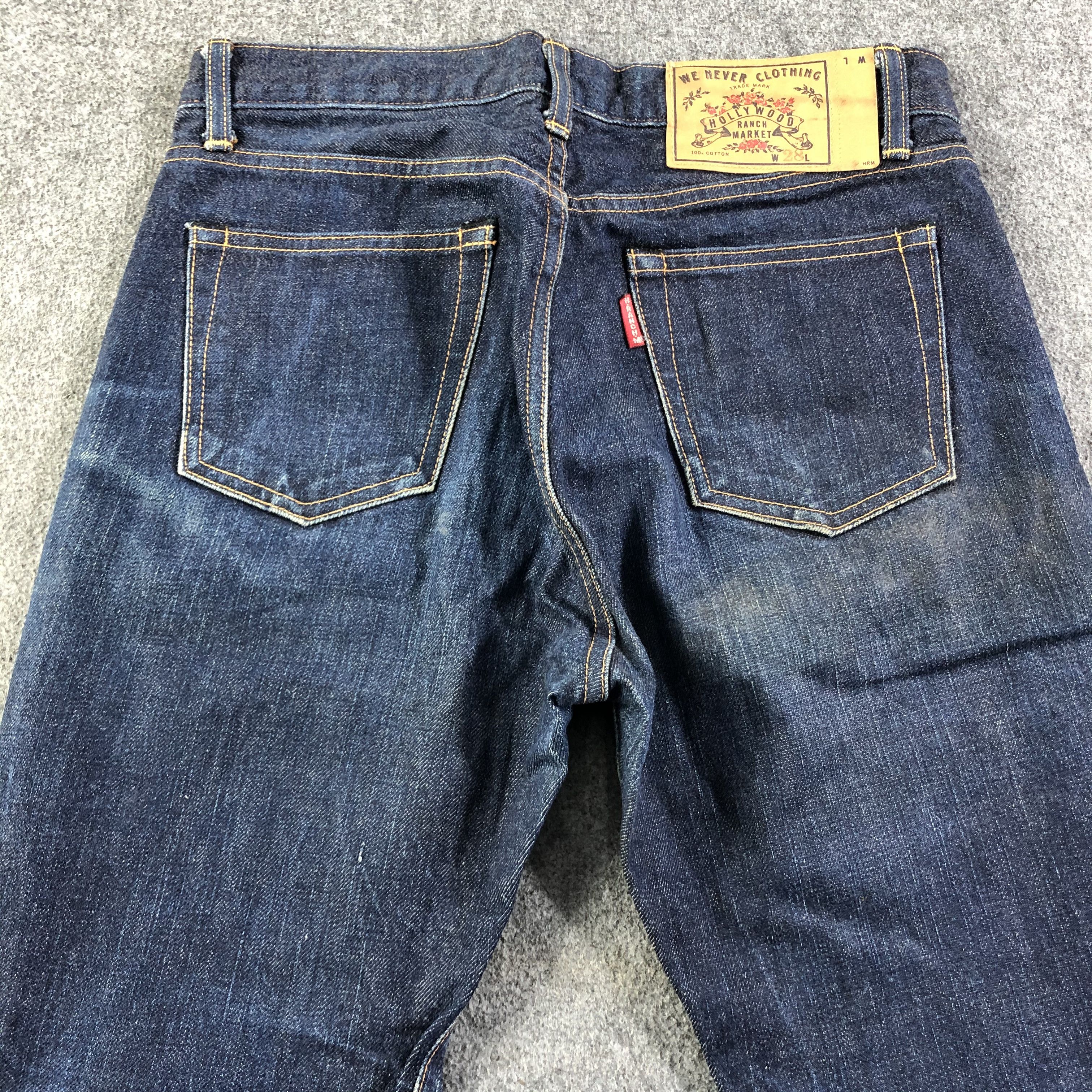 Japanese Brand Hr Market Jeans Dark Wash Denim -J2758 Size US 30 / EU 46 - 4 Thumbnail
