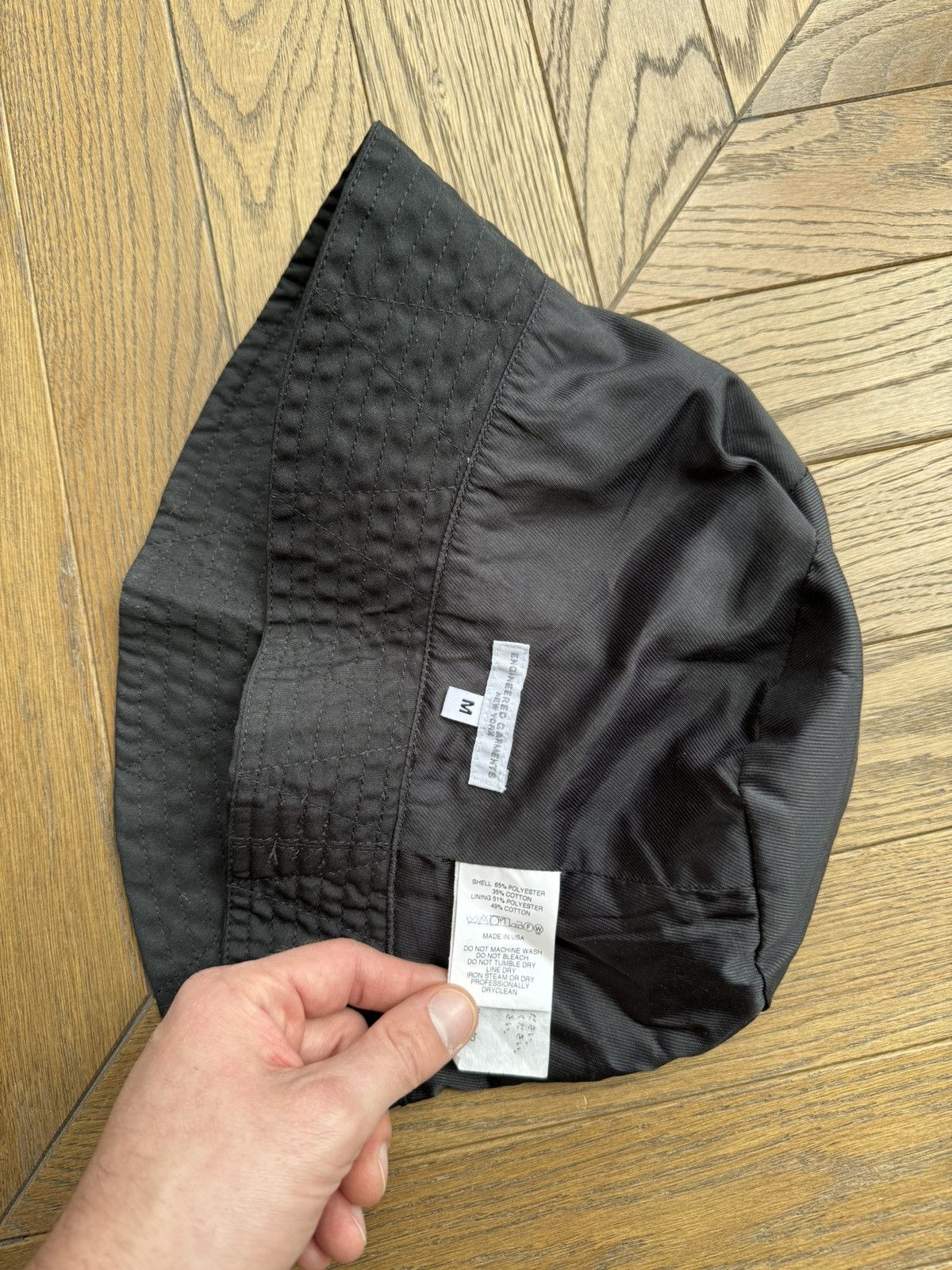 Engineered Garments [OS] PC Poplin Bucket Hat in Black Size ONE SIZE - 5 Thumbnail