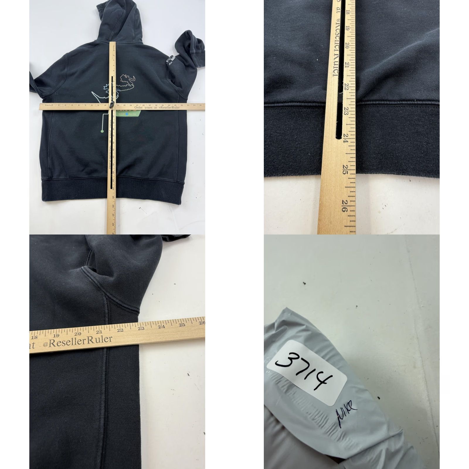 Nike Nike Hoodie Mens M Black Pullover Sweatshirt Graphic Print NNTC Trail Club No Name Nike Swoosh Front Kangaroo Pocket Fleece Size US M / EU 48-50 / 2 - 8 Thumbnail