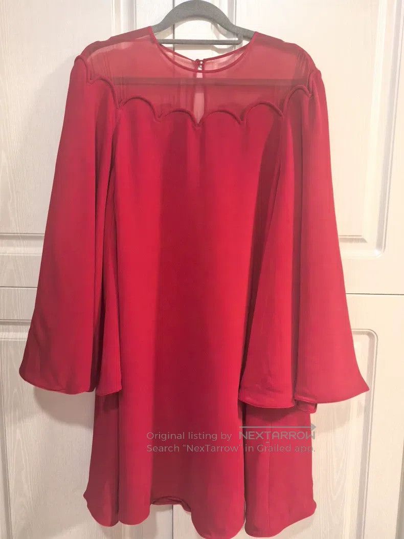 Valentino Valentino Red dress Size L / US 10 / IT 46 - 3 Thumbnail