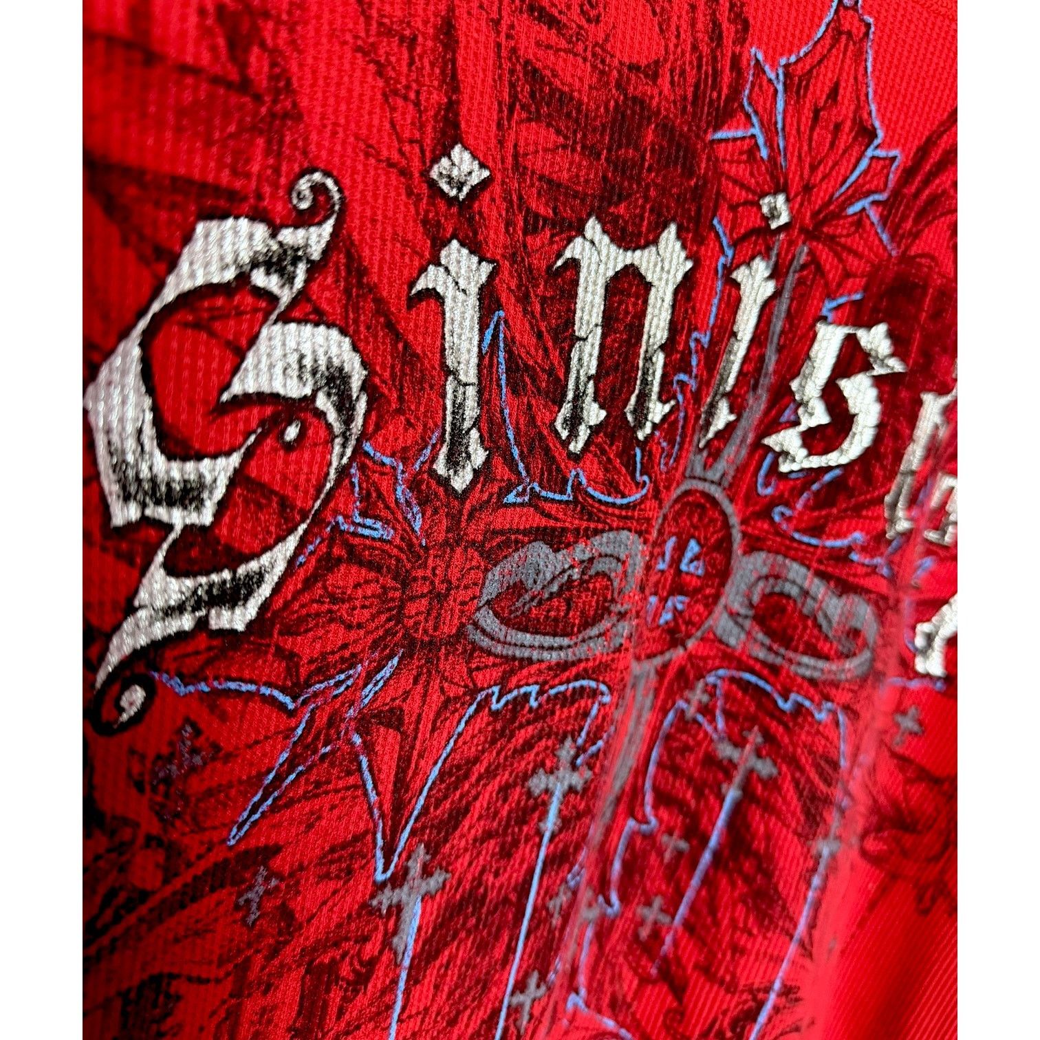 UFC Y2K UFC Ultimate Fighting Sinister L/S Red Waffle Shirt L Size US L / EU 52-54 / 3 - 3 Thumbnail